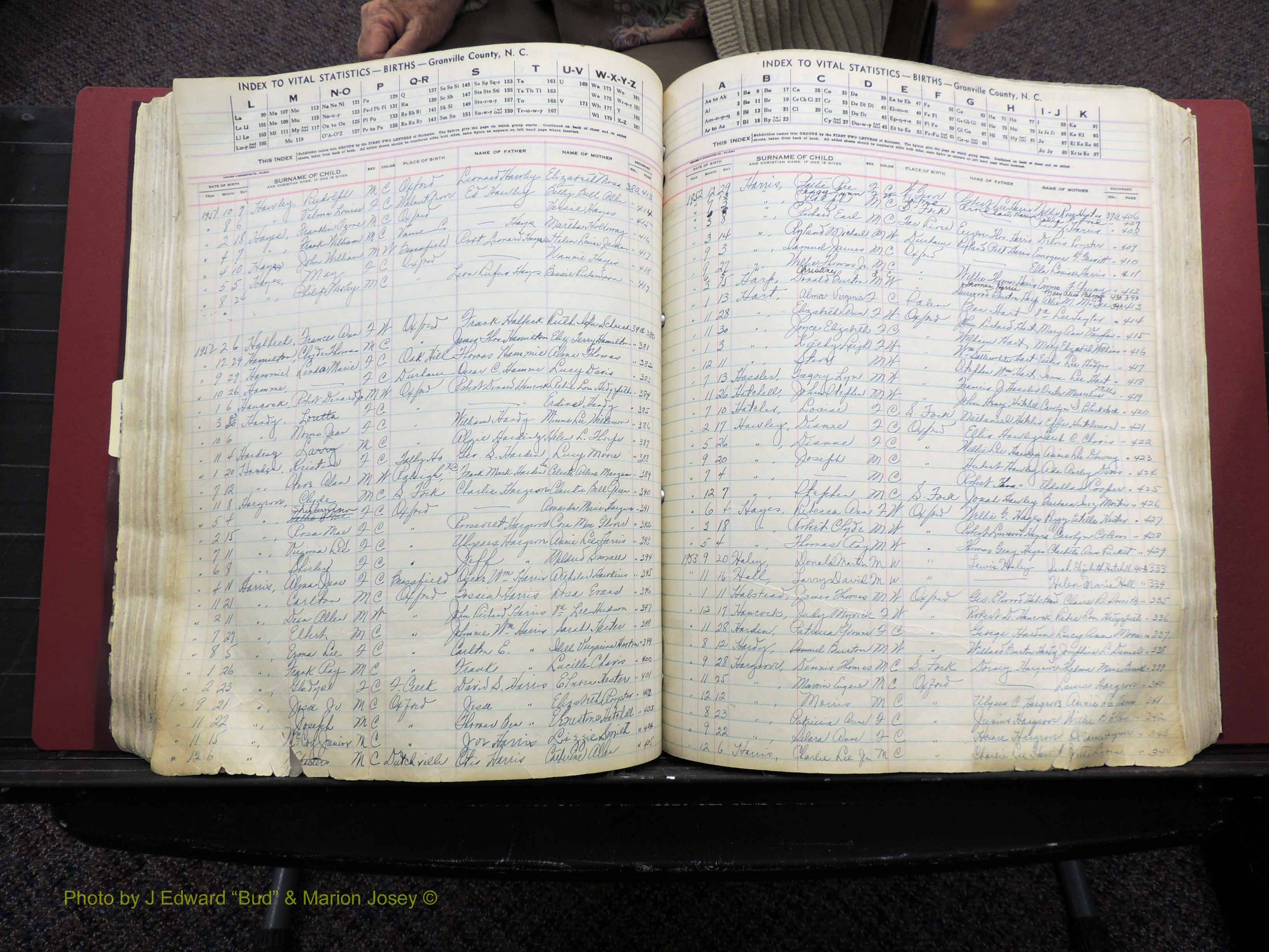 Granville Co, NC, Births, A-Z, 1941-1967 (279).JPG