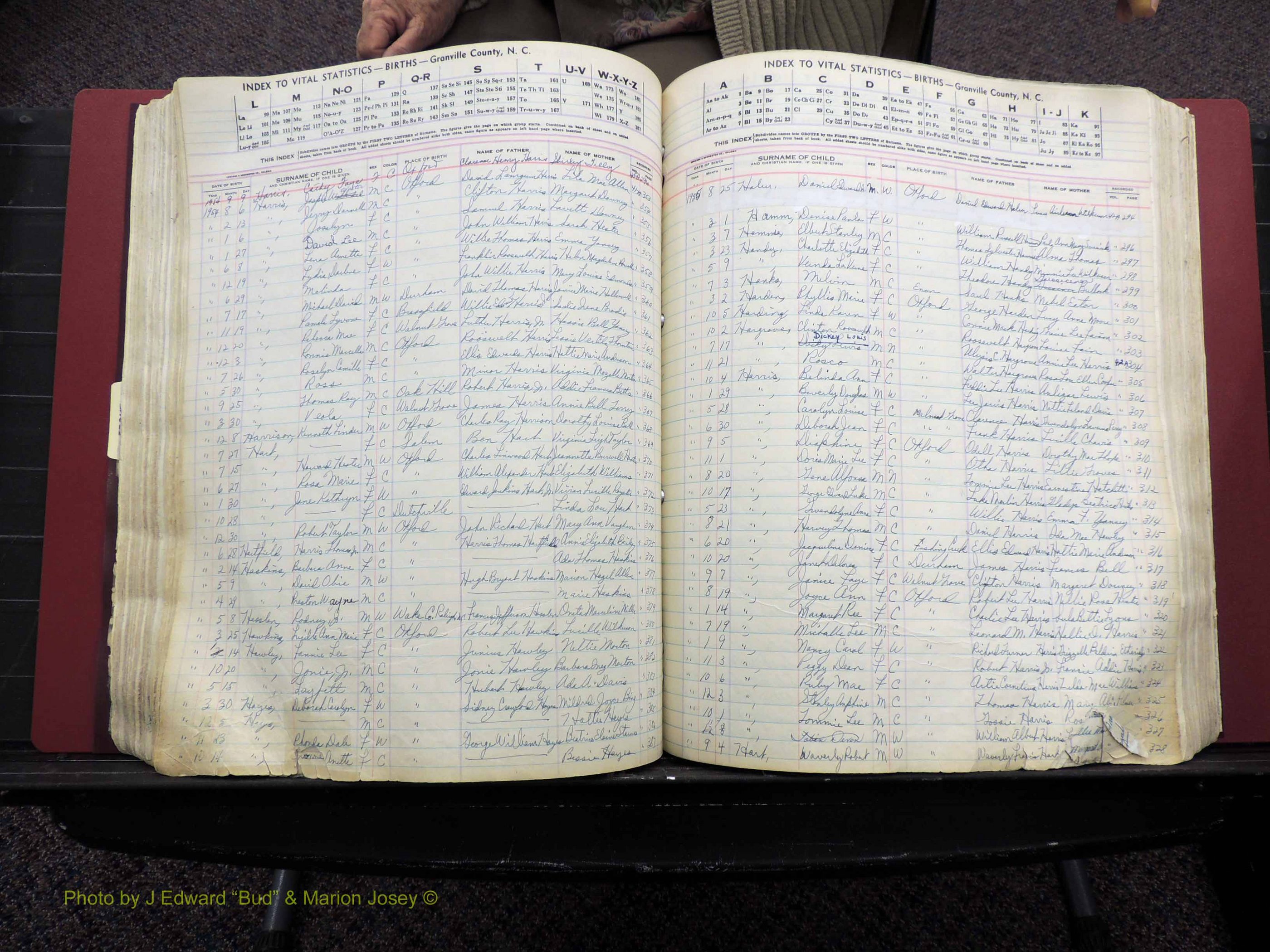 Granville Co, NC, Births, A-Z, 1941-1967 (281).JPG