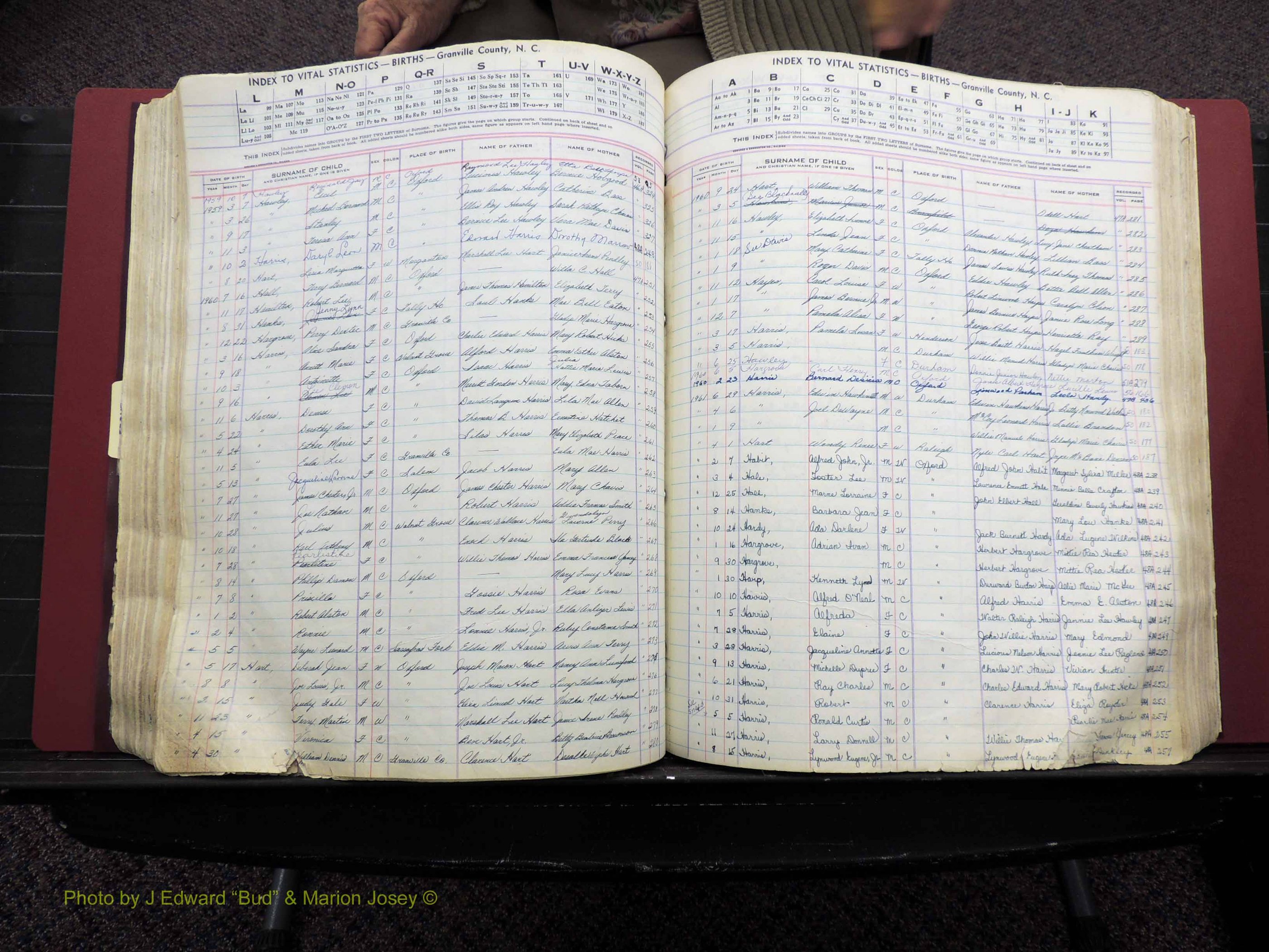 Granville Co, NC, Births, A-Z, 1941-1967 (285).JPG