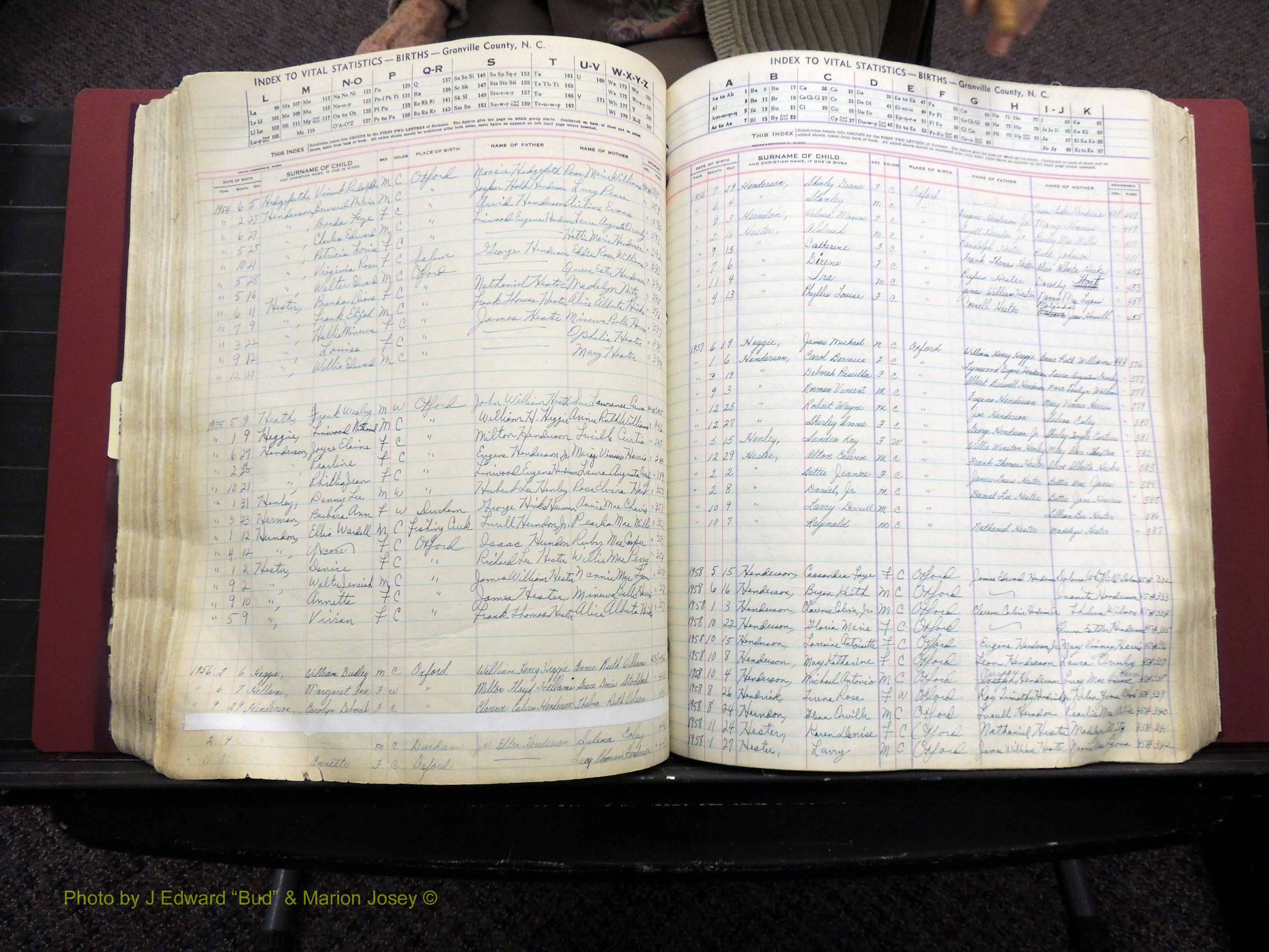 Granville Co, NC, Births, A-Z, 1941-1967 (292).JPG