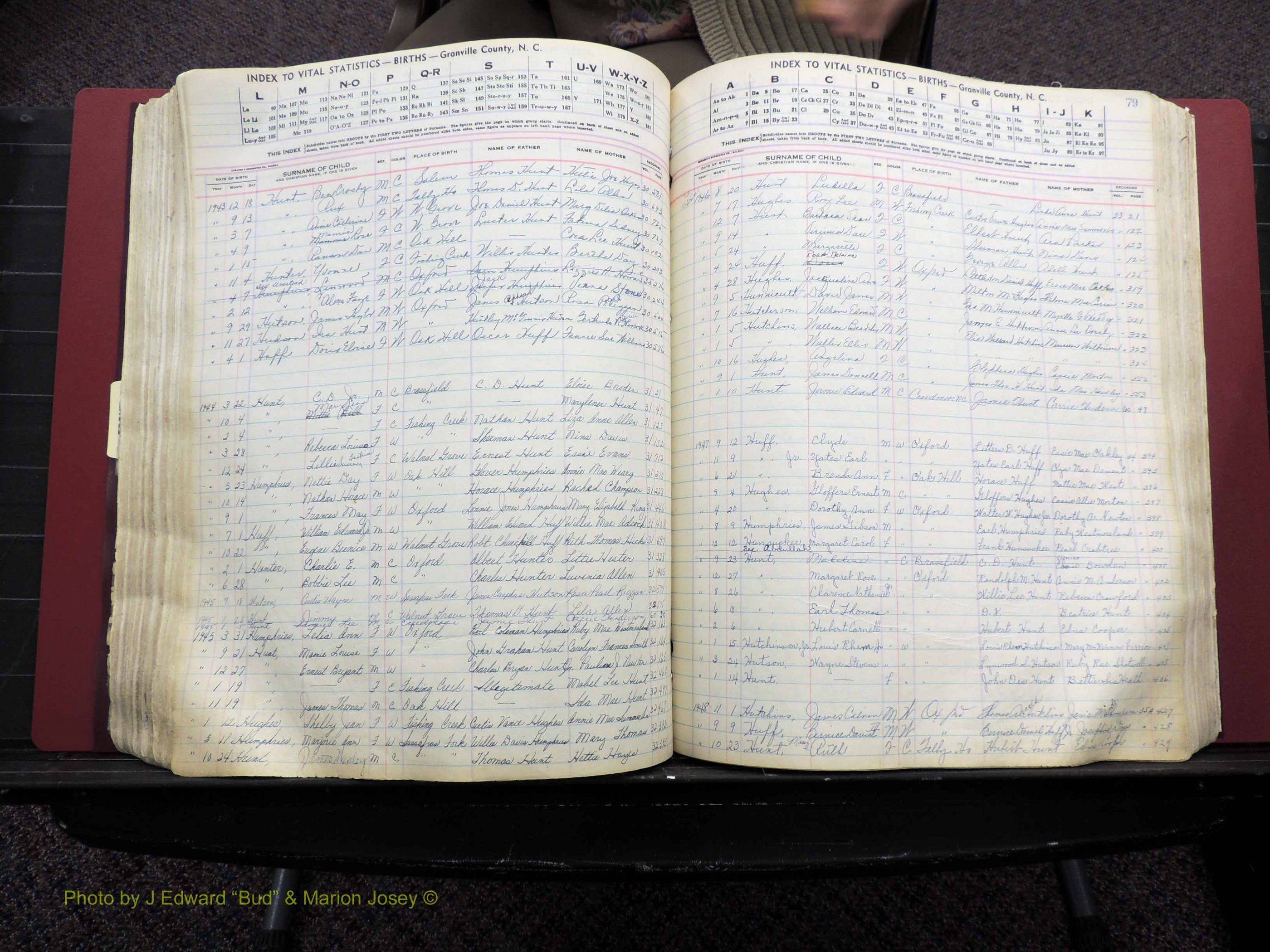 Granville Co, NC, Births, A-Z, 1941-1967 (308).JPG