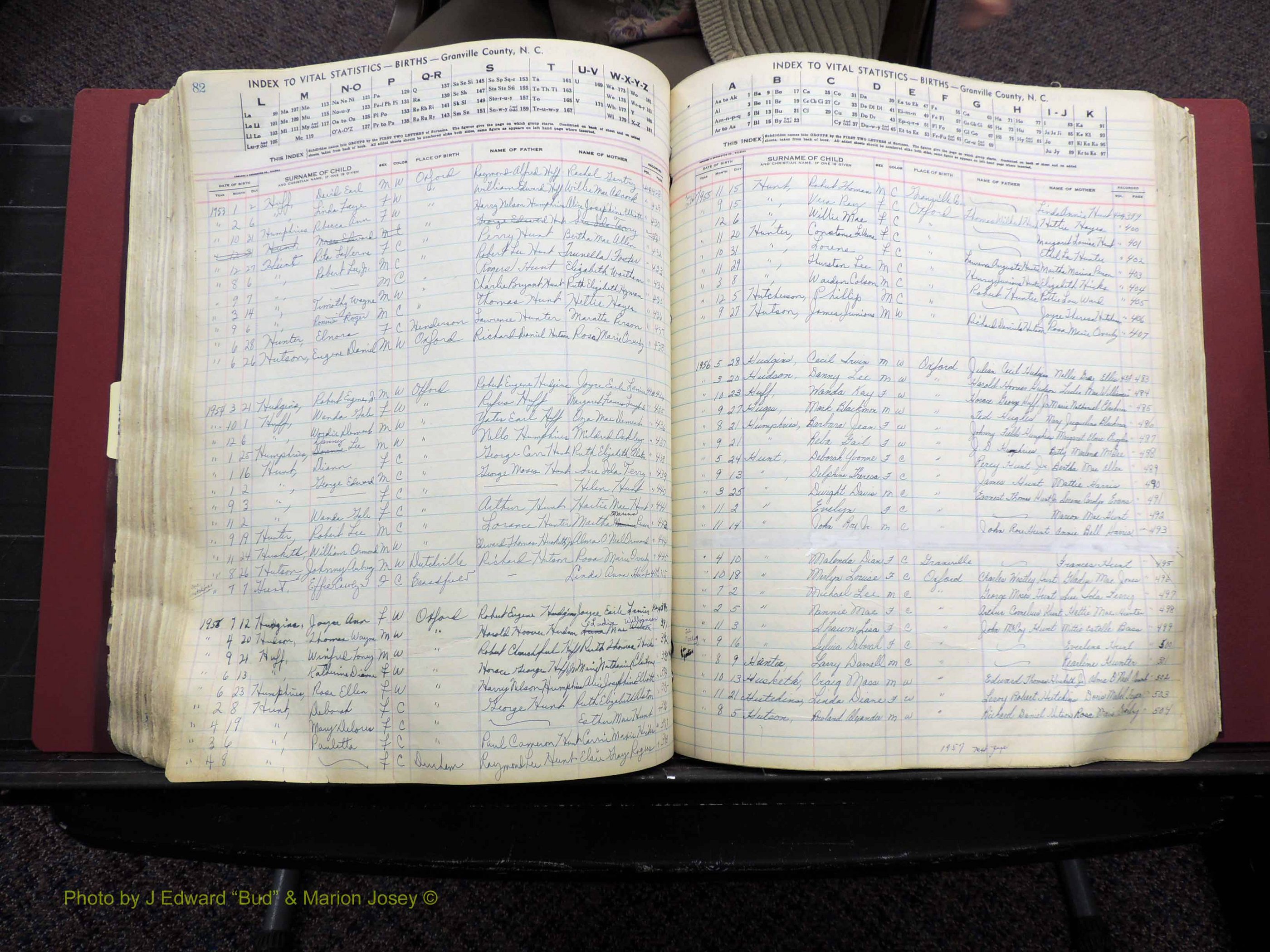 Granville Co, NC, Births, A-Z, 1941-1967 (310).JPG