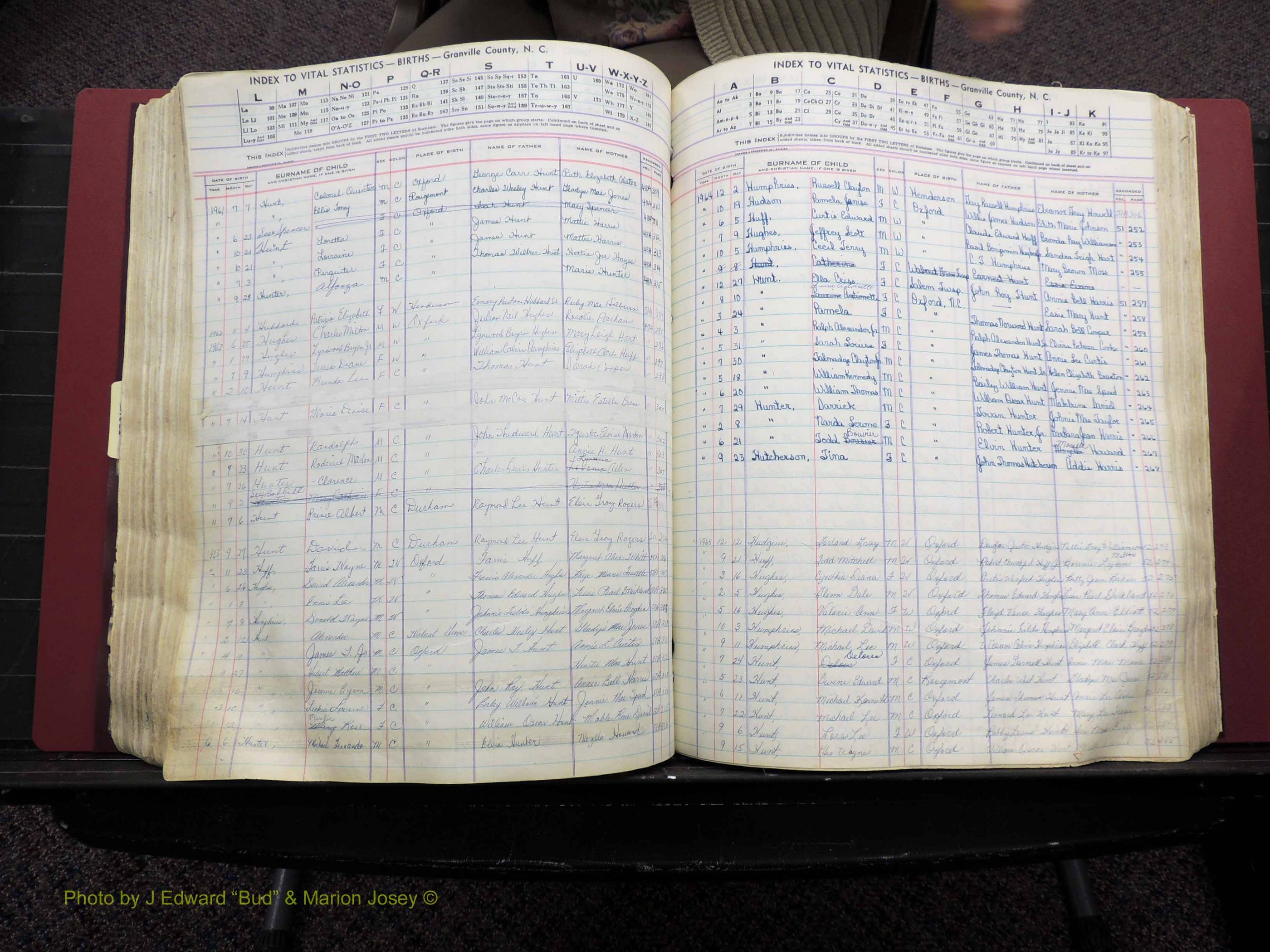 Granville Co, NC, Births, A-Z, 1941-1967 (312).JPG