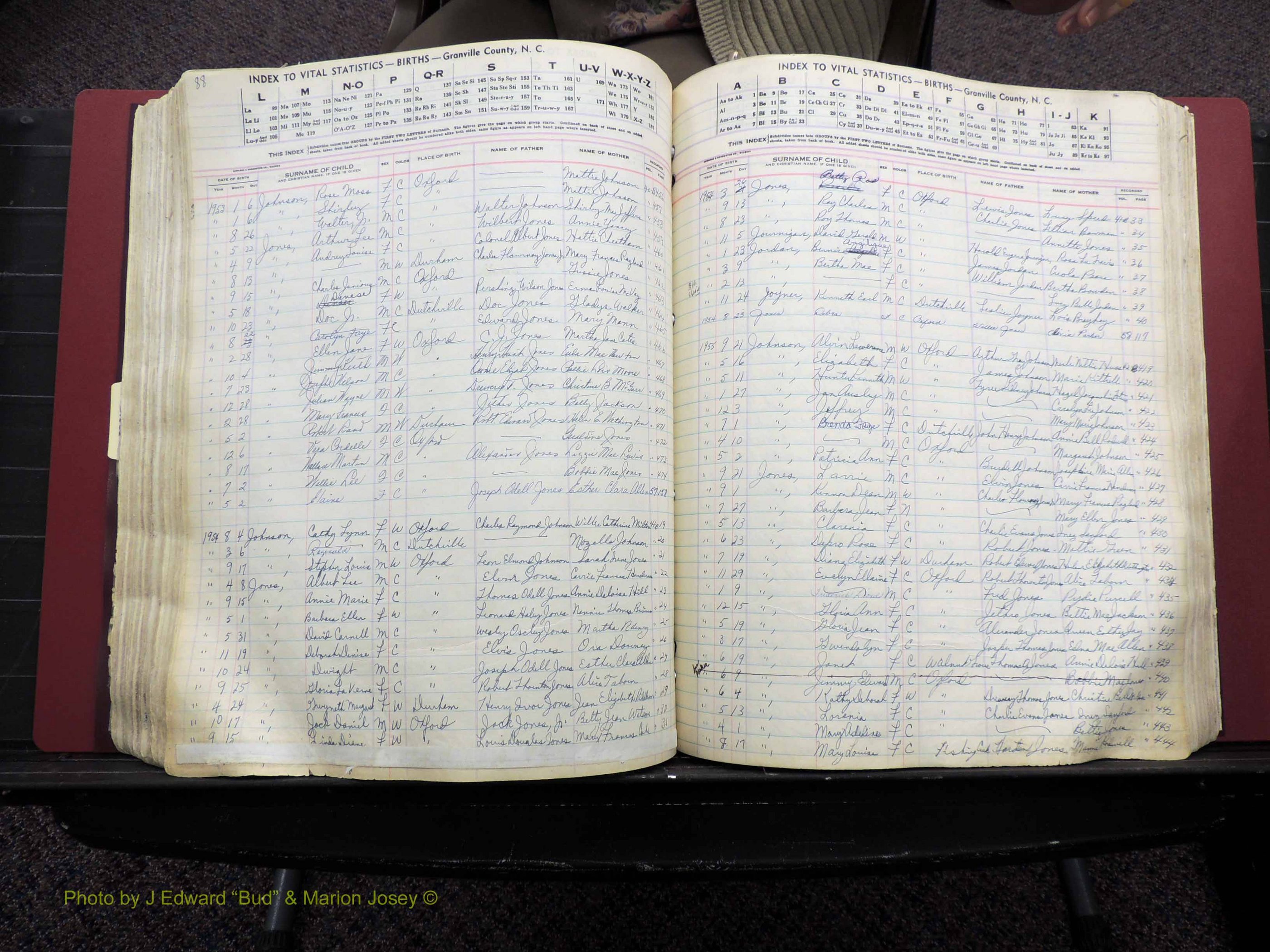 Granville Co, NC, Births, A-Z, 1941-1967 (325).JPG