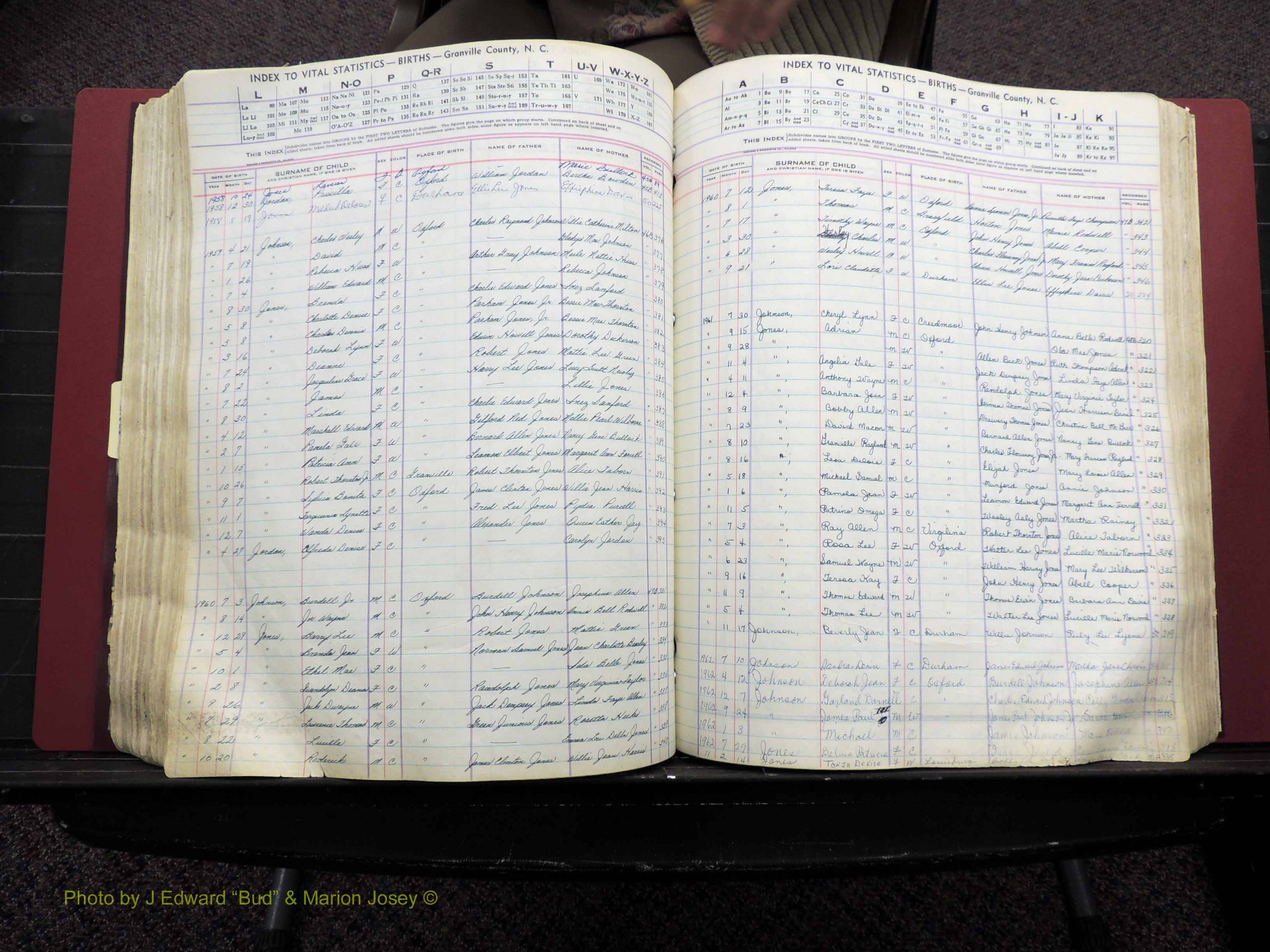 Granville Co, NC, Births, A-Z, 1941-1967 (327).JPG