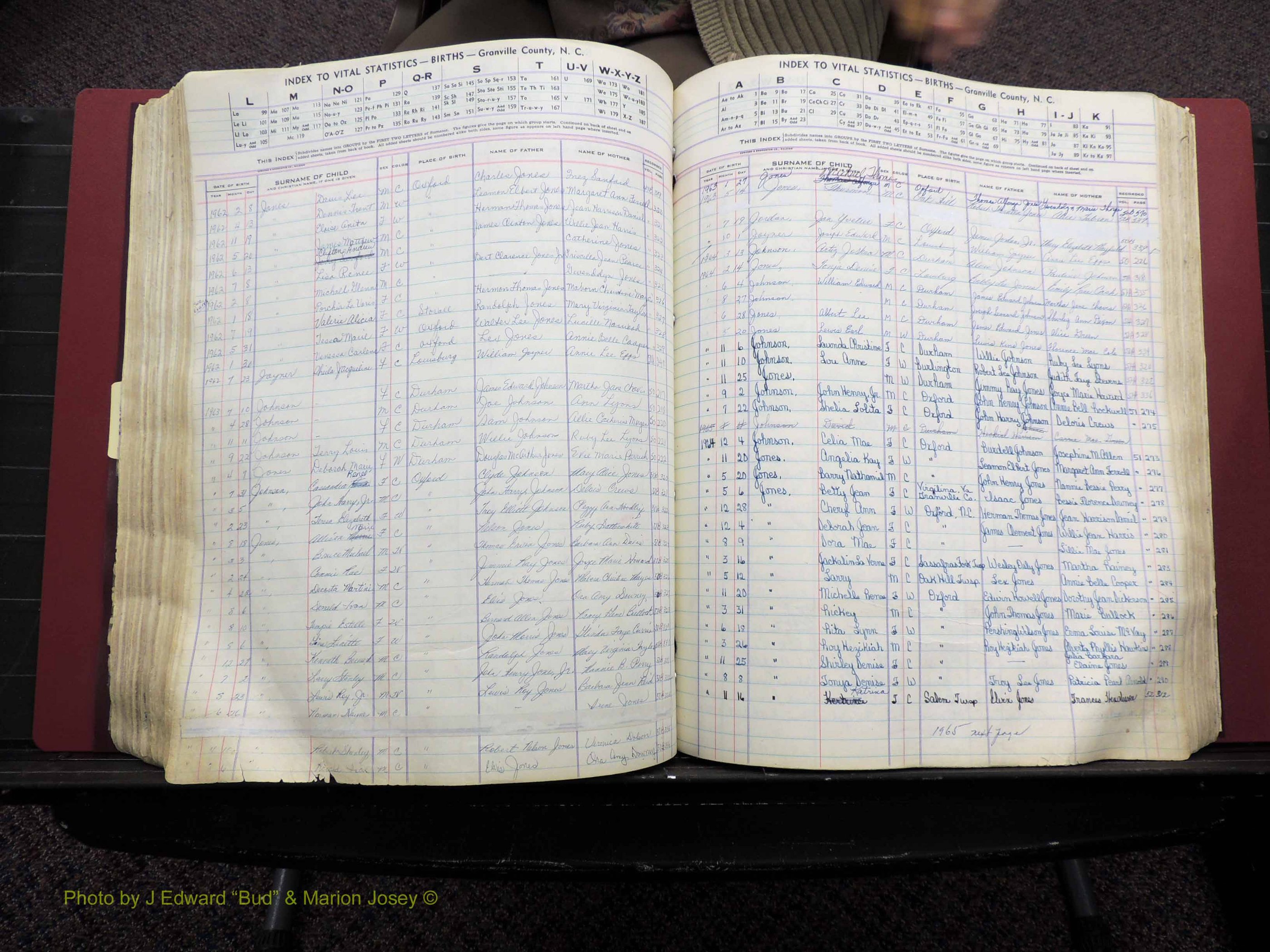 Granville Co, NC, Births, A-Z, 1941-1967 (328).JPG