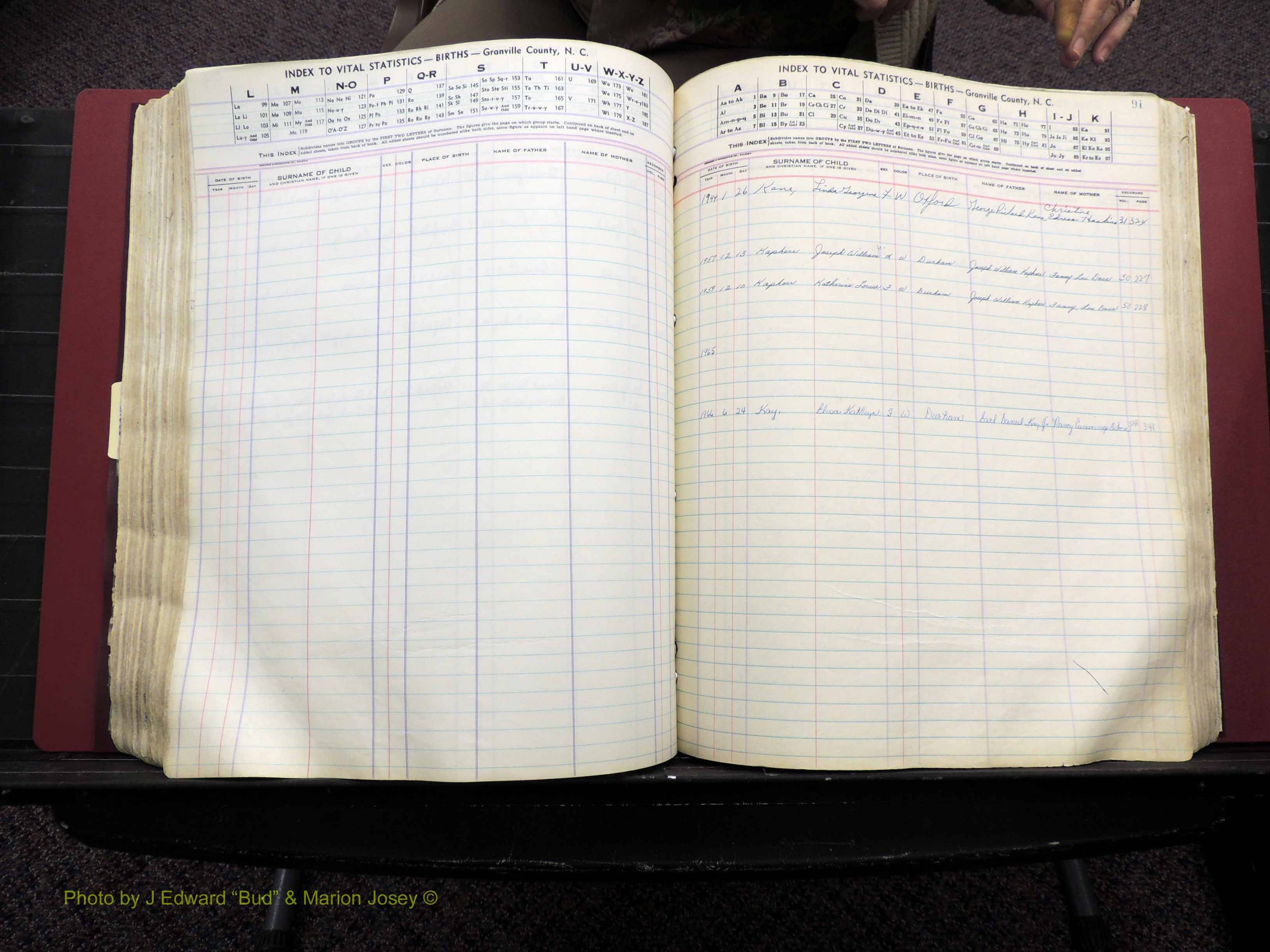 Granville Co, NC, Births, A-Z, 1941-1967 (331).JPG