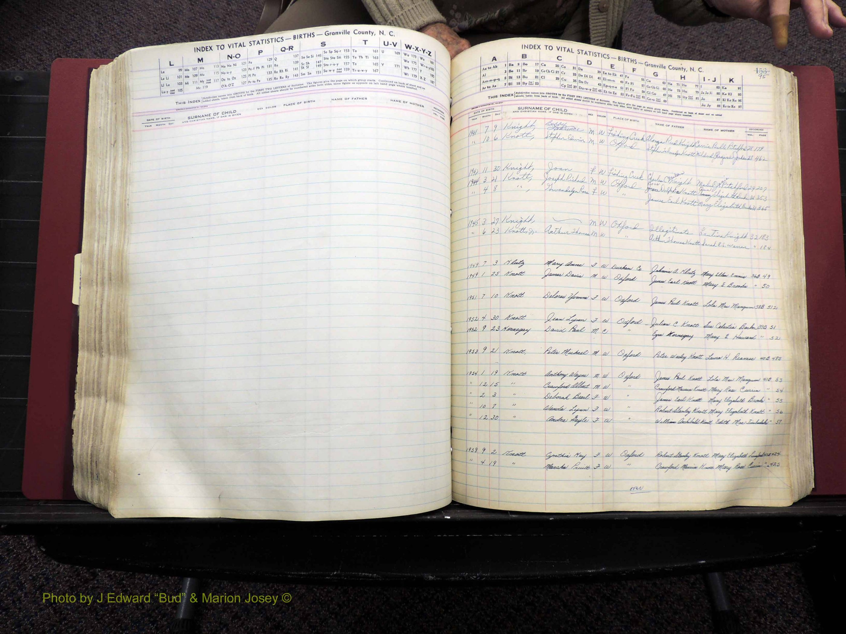 Granville Co, NC, Births, A-Z, 1941-1967 (337).JPG