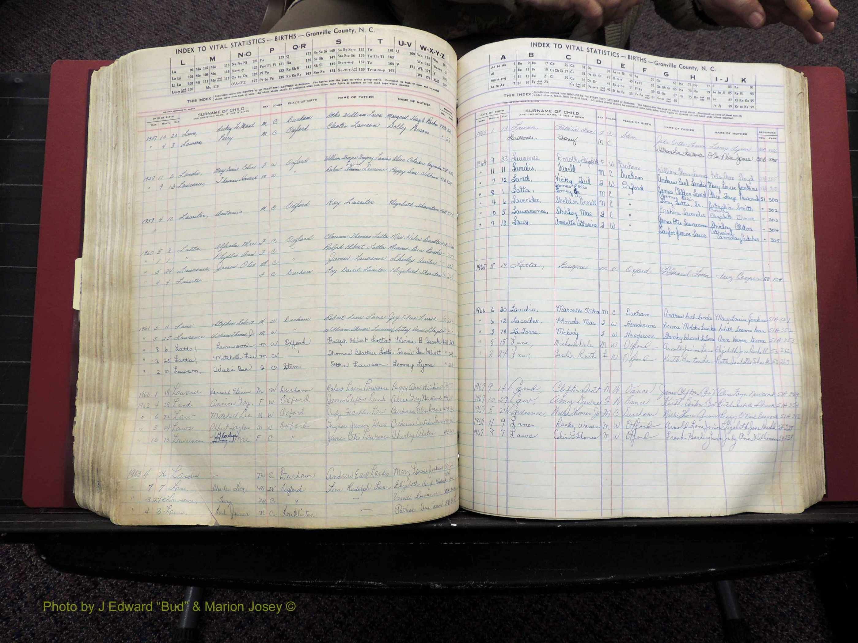 Granville Co, NC, Births, A-Z, 1941-1967 (342).JPG