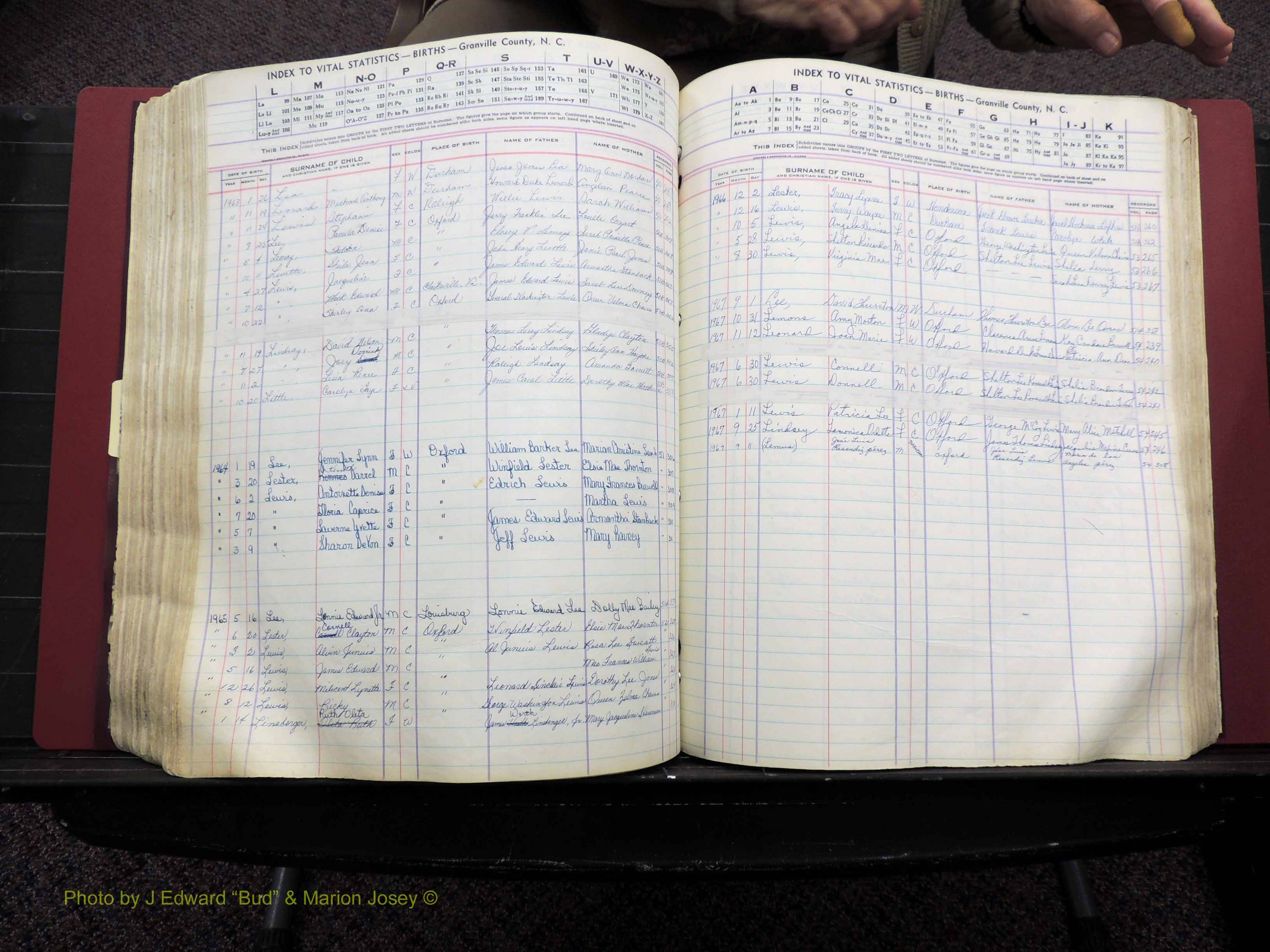 Granville Co, NC, Births, A-Z, 1941-1967 (347).JPG