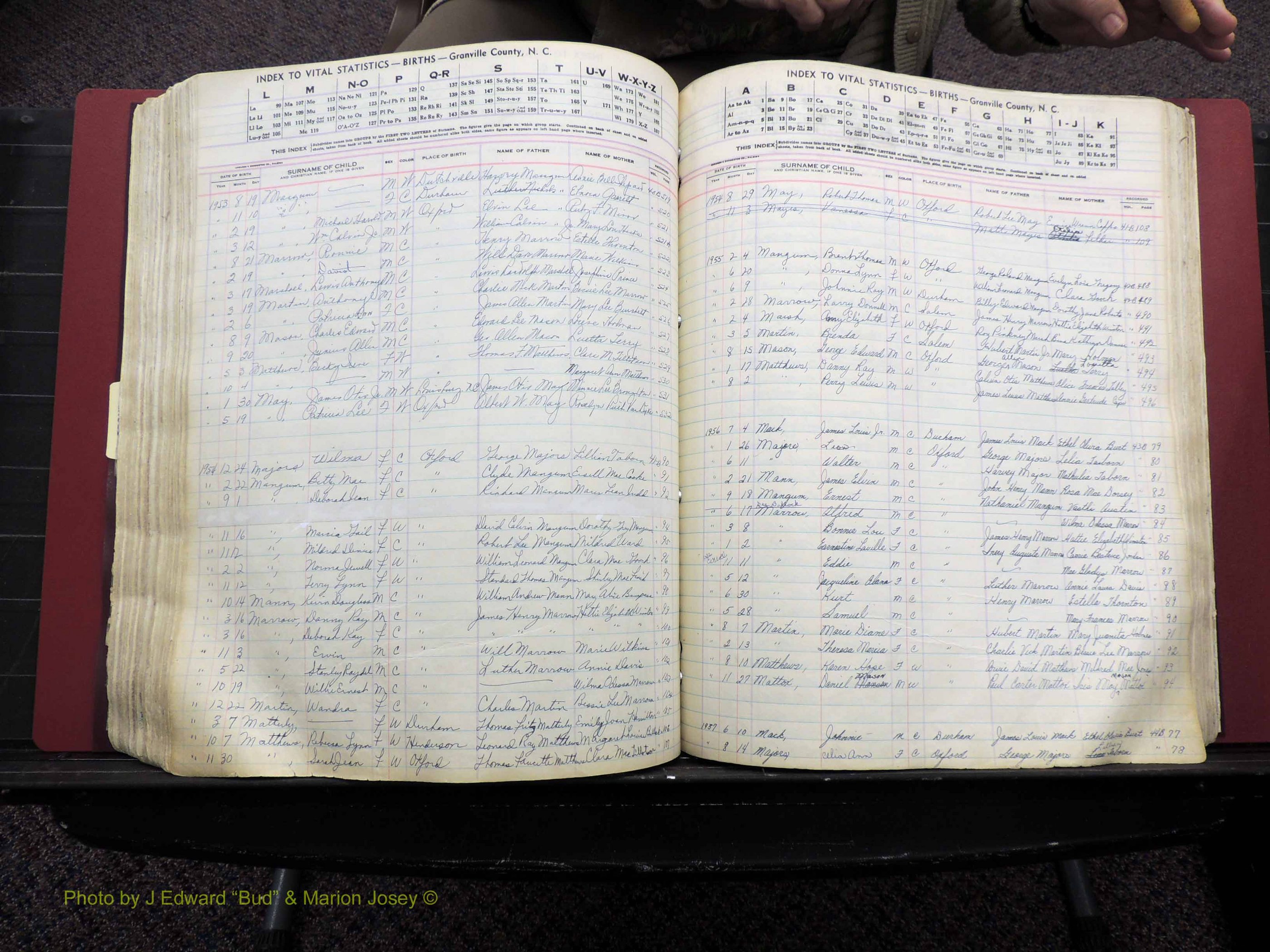 Granville Co, NC, Births, A-Z, 1941-1967 (359).JPG