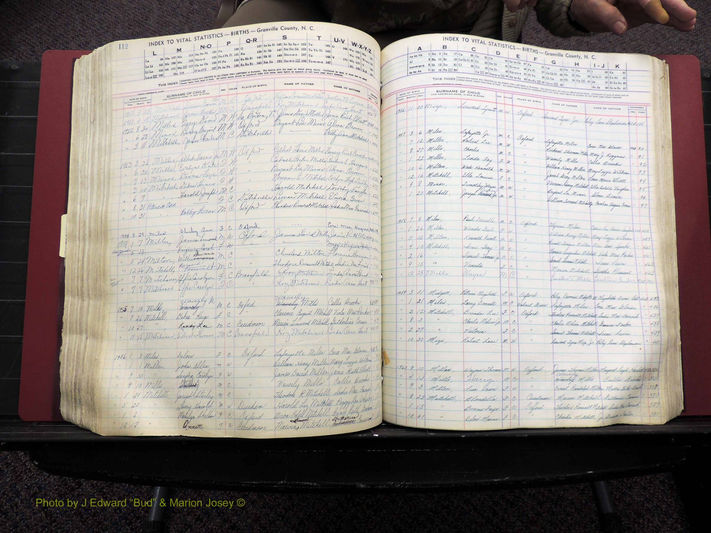 Granville Co, NC, Births, A-Z, 1941-1967 (365).JPG