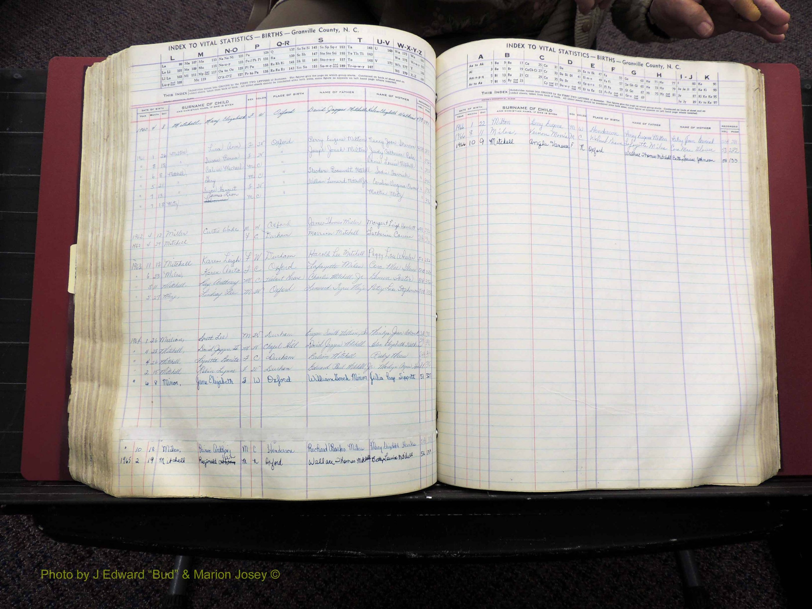 Granville Co, NC, Births, A-Z, 1941-1967 (366).JPG