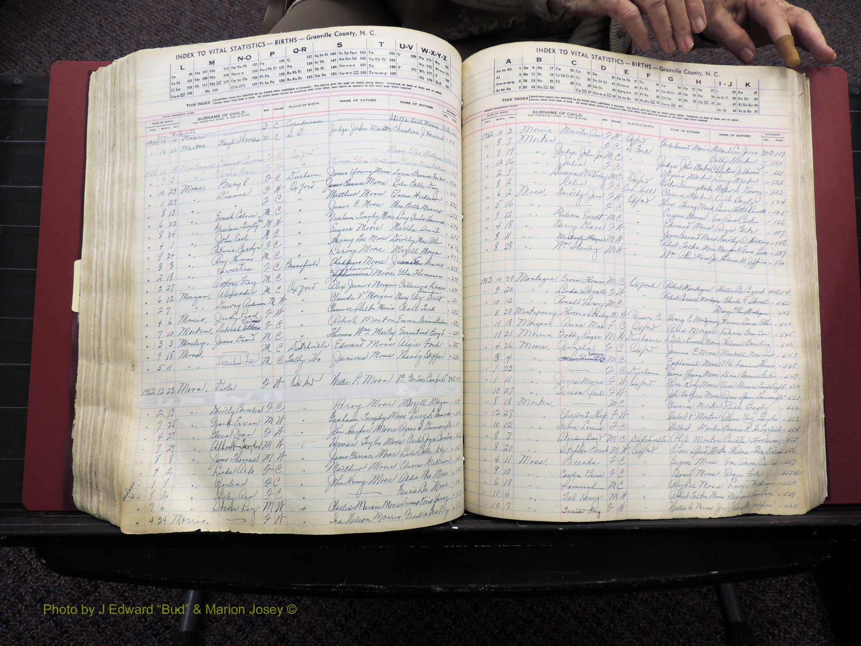 Granville Co, NC, Births, A-Z, 1941-1967 (371).JPG