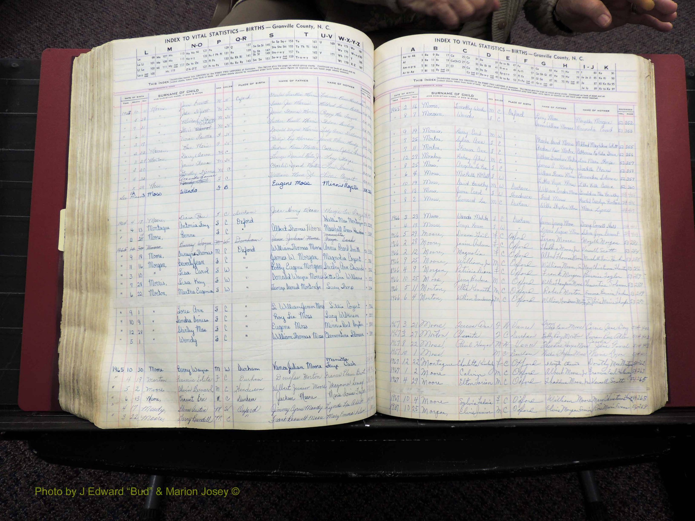 Granville Co, NC, Births, A-Z, 1941-1967 (375).JPG