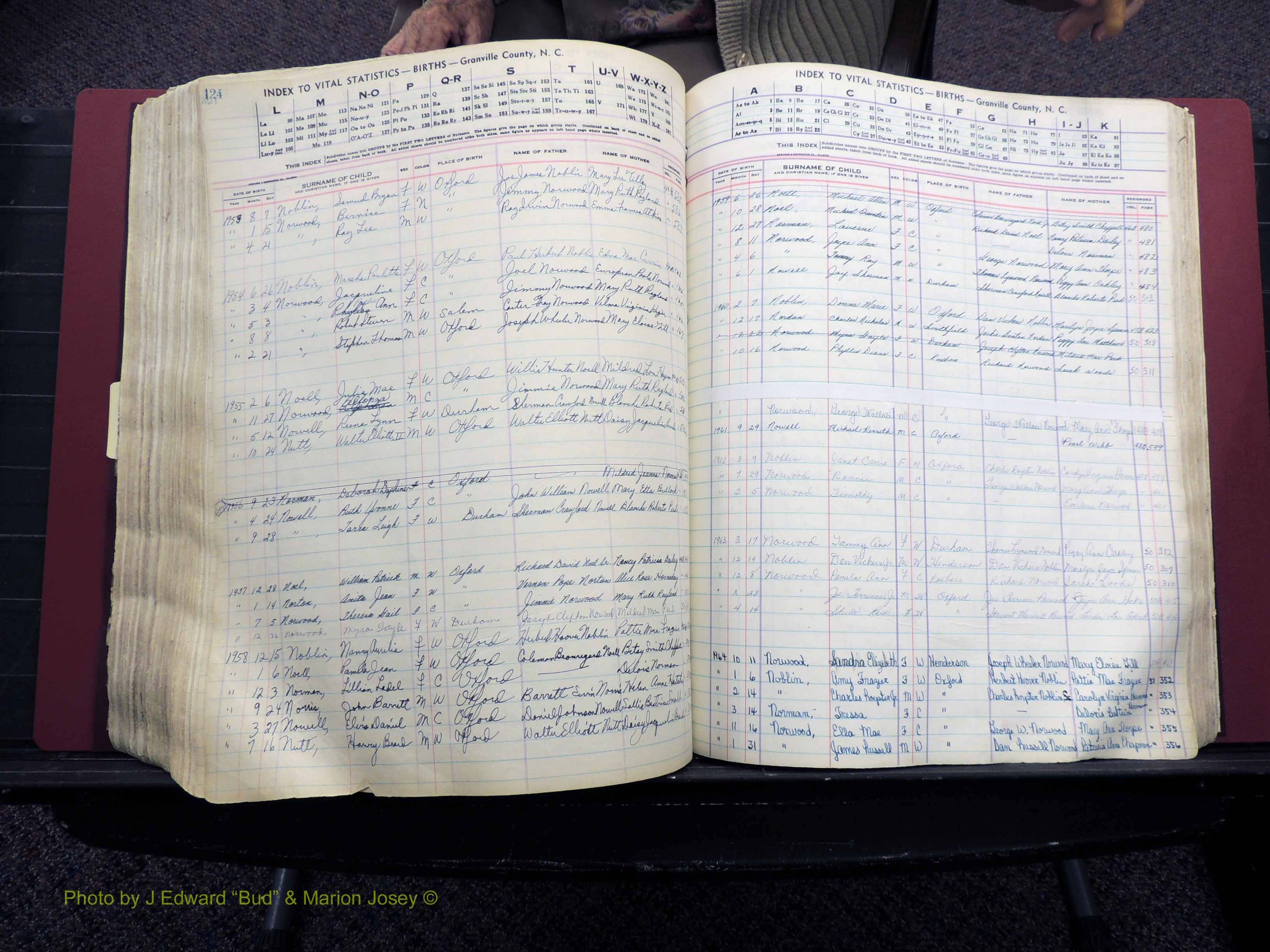 Granville Co, NC, Births, A-Z, 1941-1967 (391).JPG