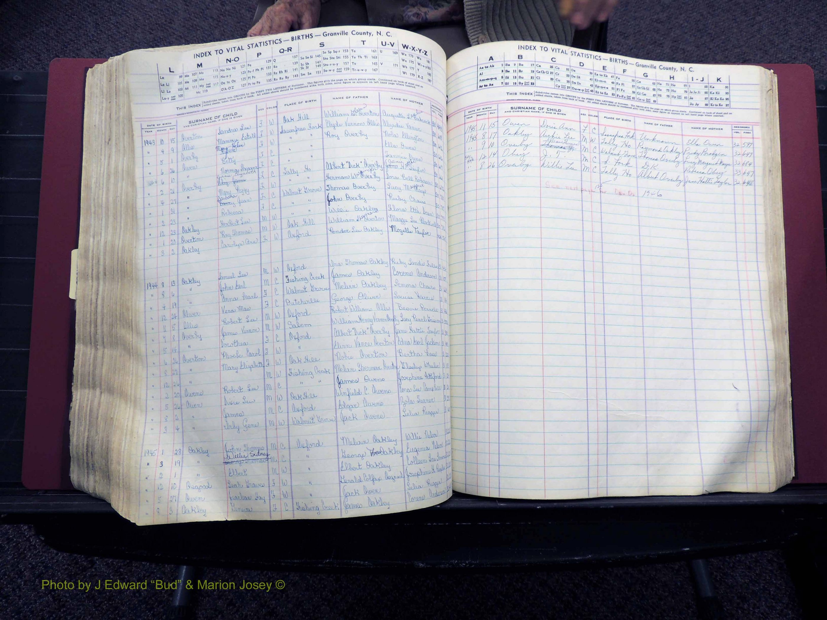 Granville Co, NC, Births, A-Z, 1941-1967 (393).JPG