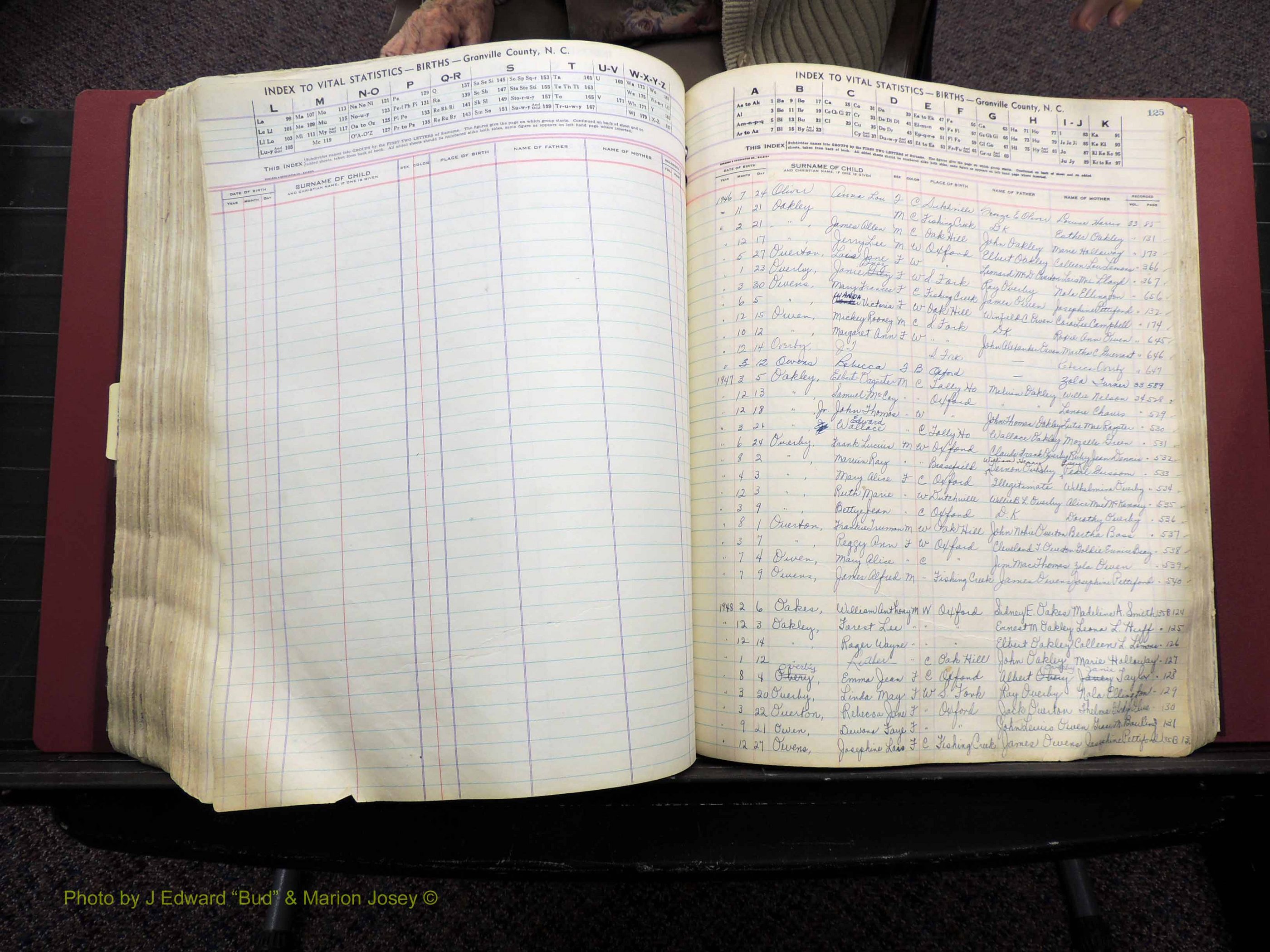 Granville Co, NC, Births, A-Z, 1941-1967 (394).JPG