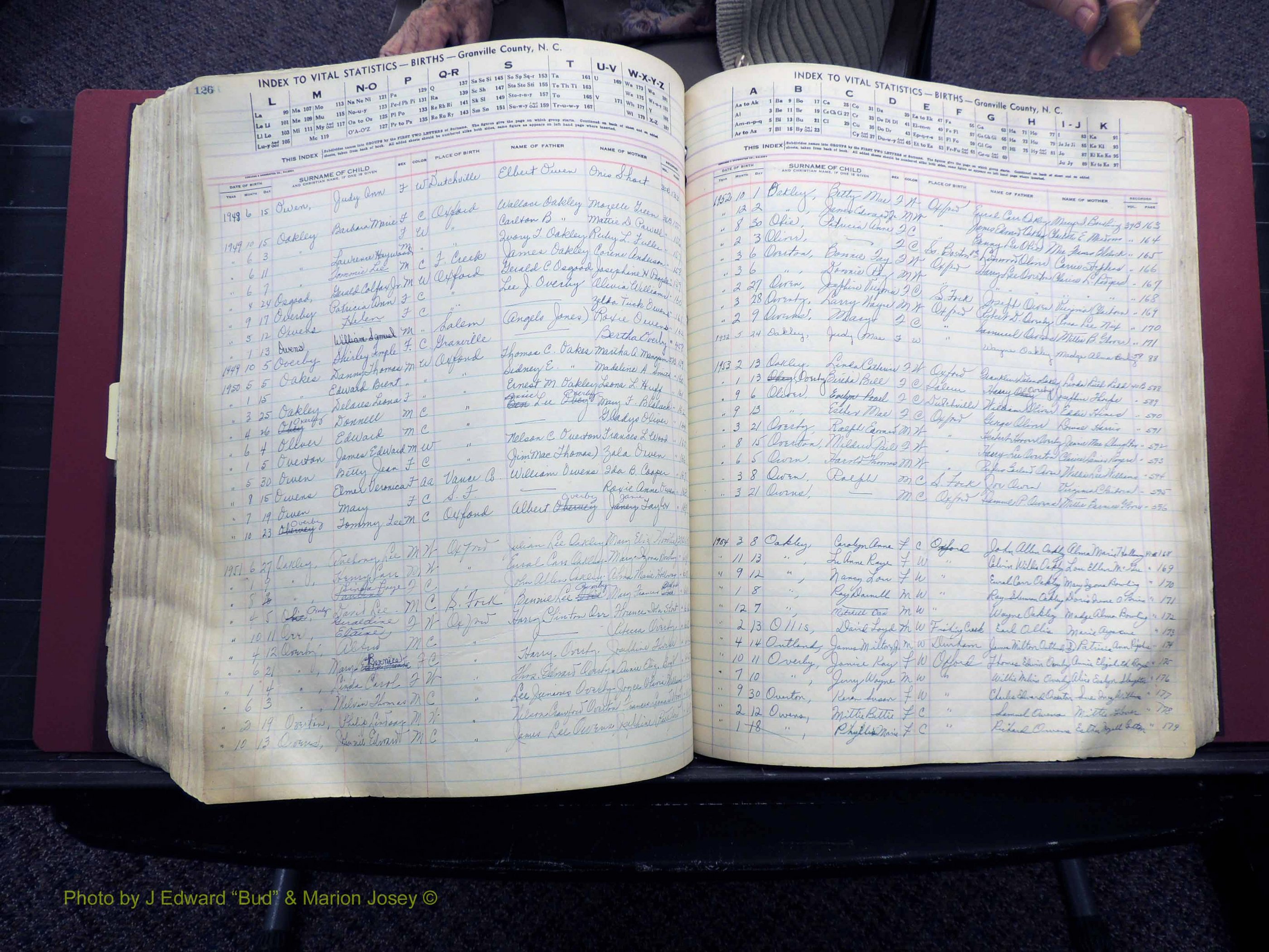 Granville Co, NC, Births, A-Z, 1941-1967 (395).JPG