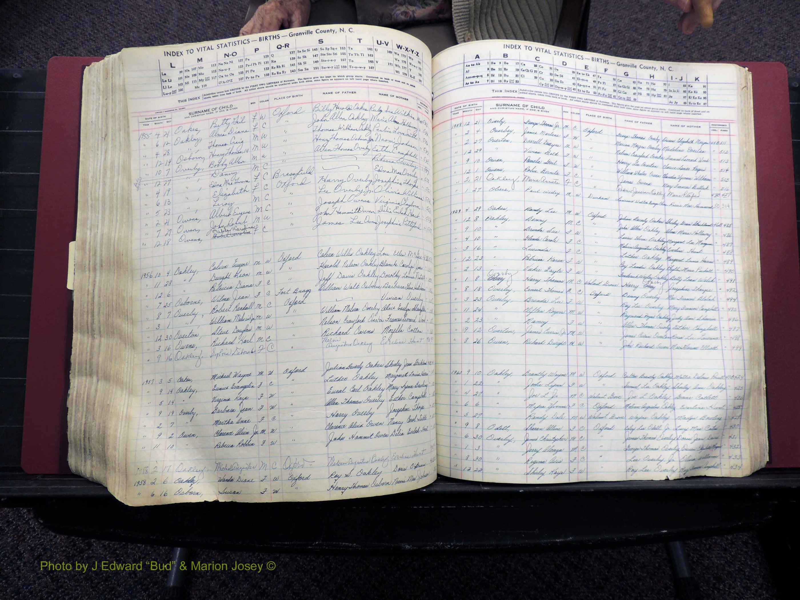 Granville Co, NC, Births, A-Z, 1941-1967 (396).JPG