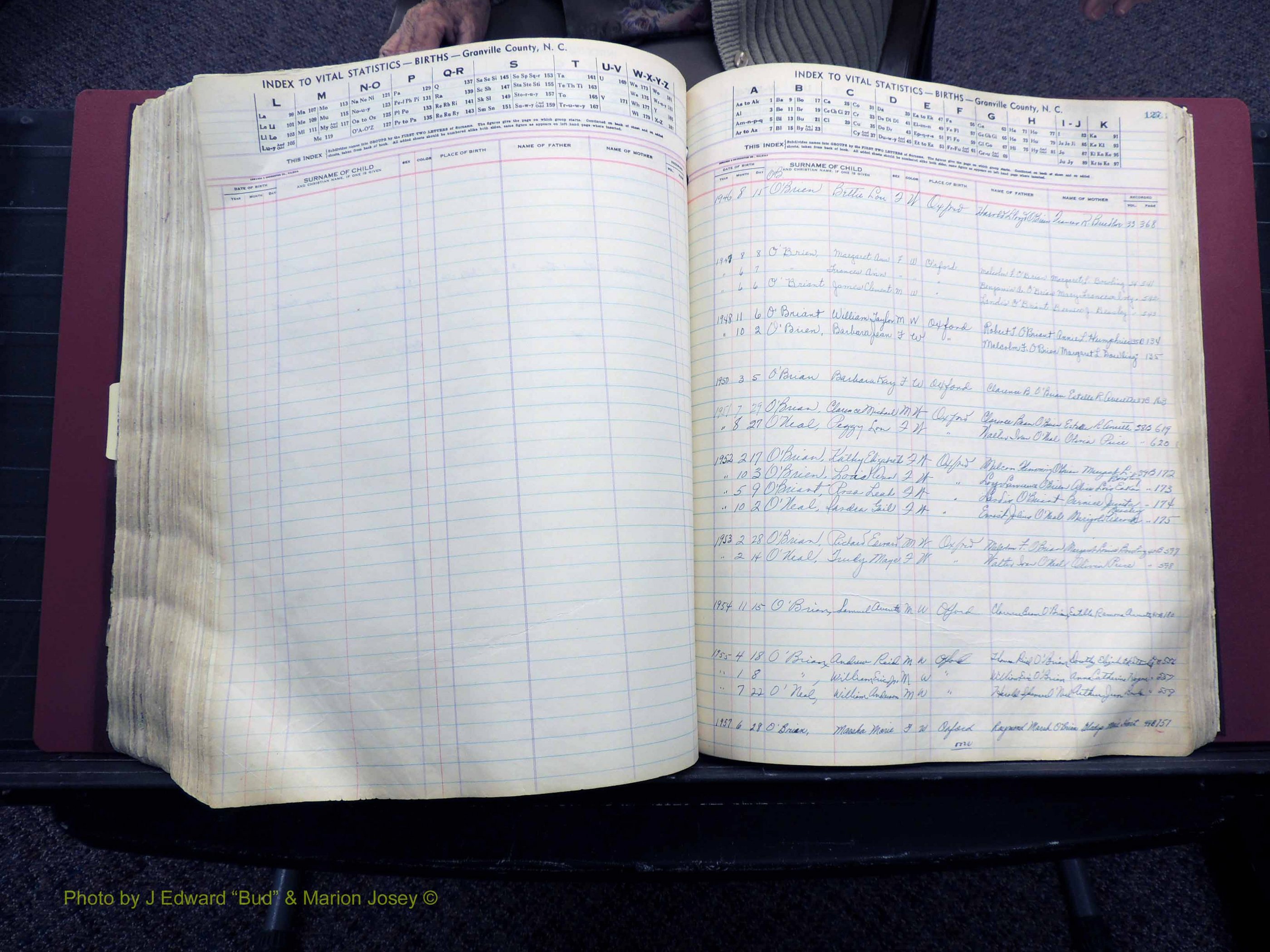 Granville Co, NC, Births, A-Z, 1941-1967 (399).JPG