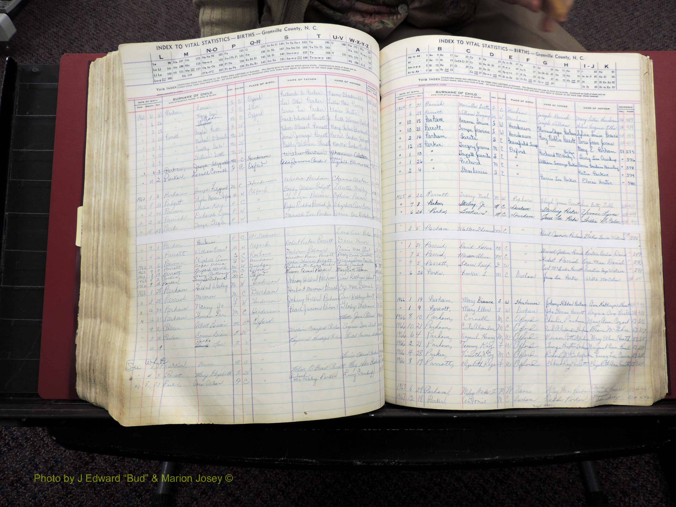 Granville Co, NC, Births, A-Z, 1941-1967 (405).JPG