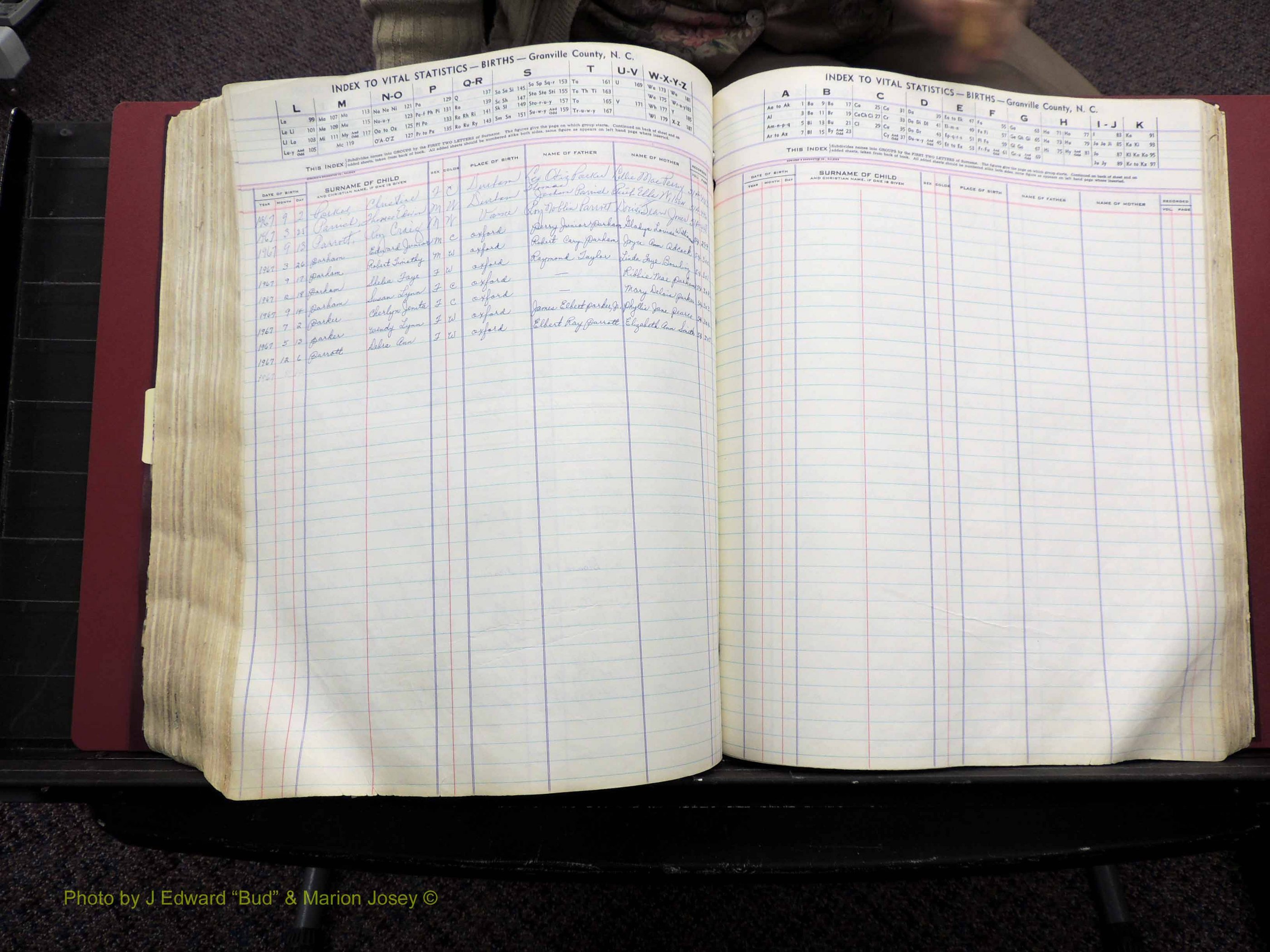 Granville Co, NC, Births, A-Z, 1941-1967 (406).JPG