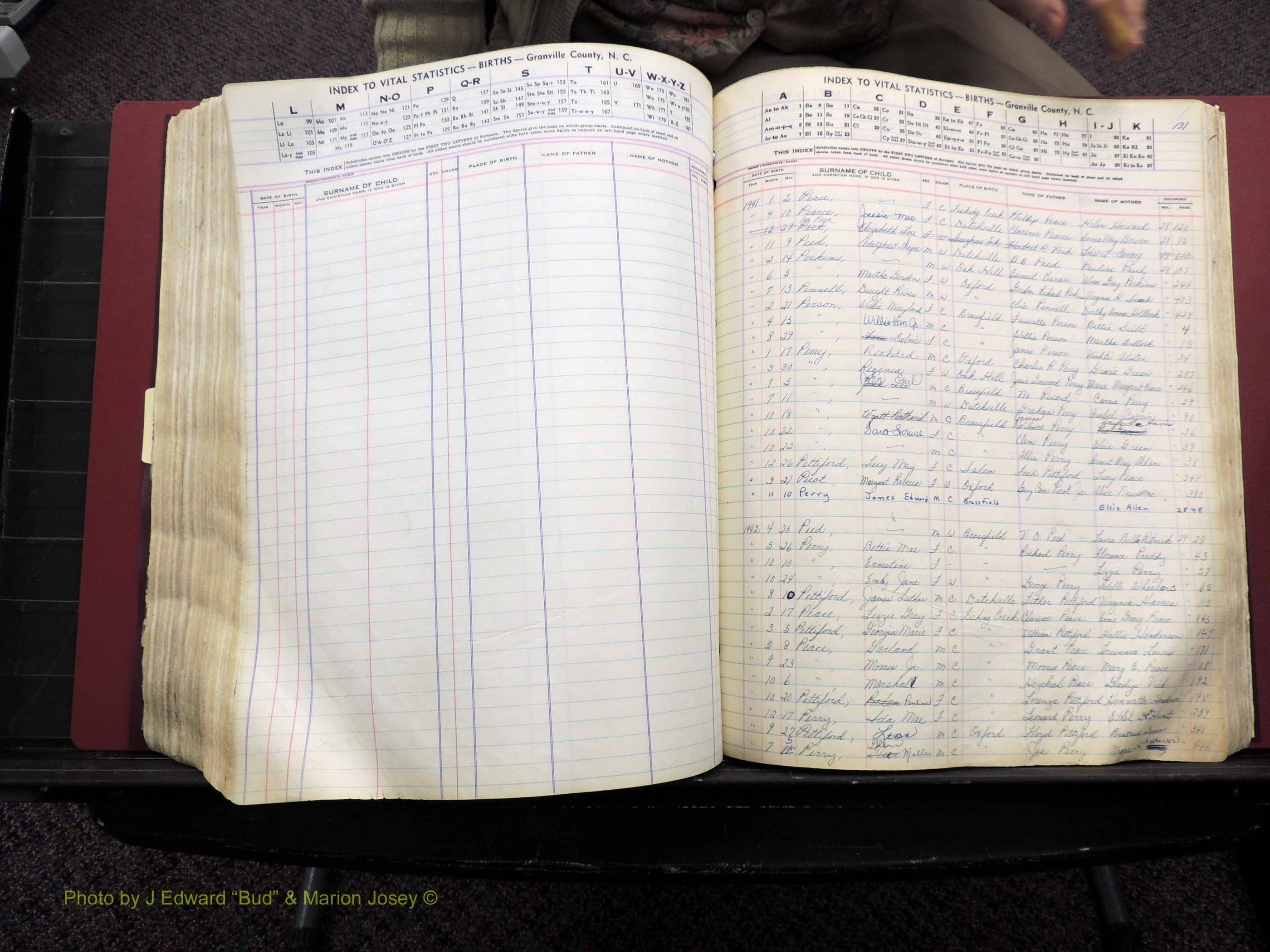 Granville Co, NC, Births, A-Z, 1941-1967 (407).JPG