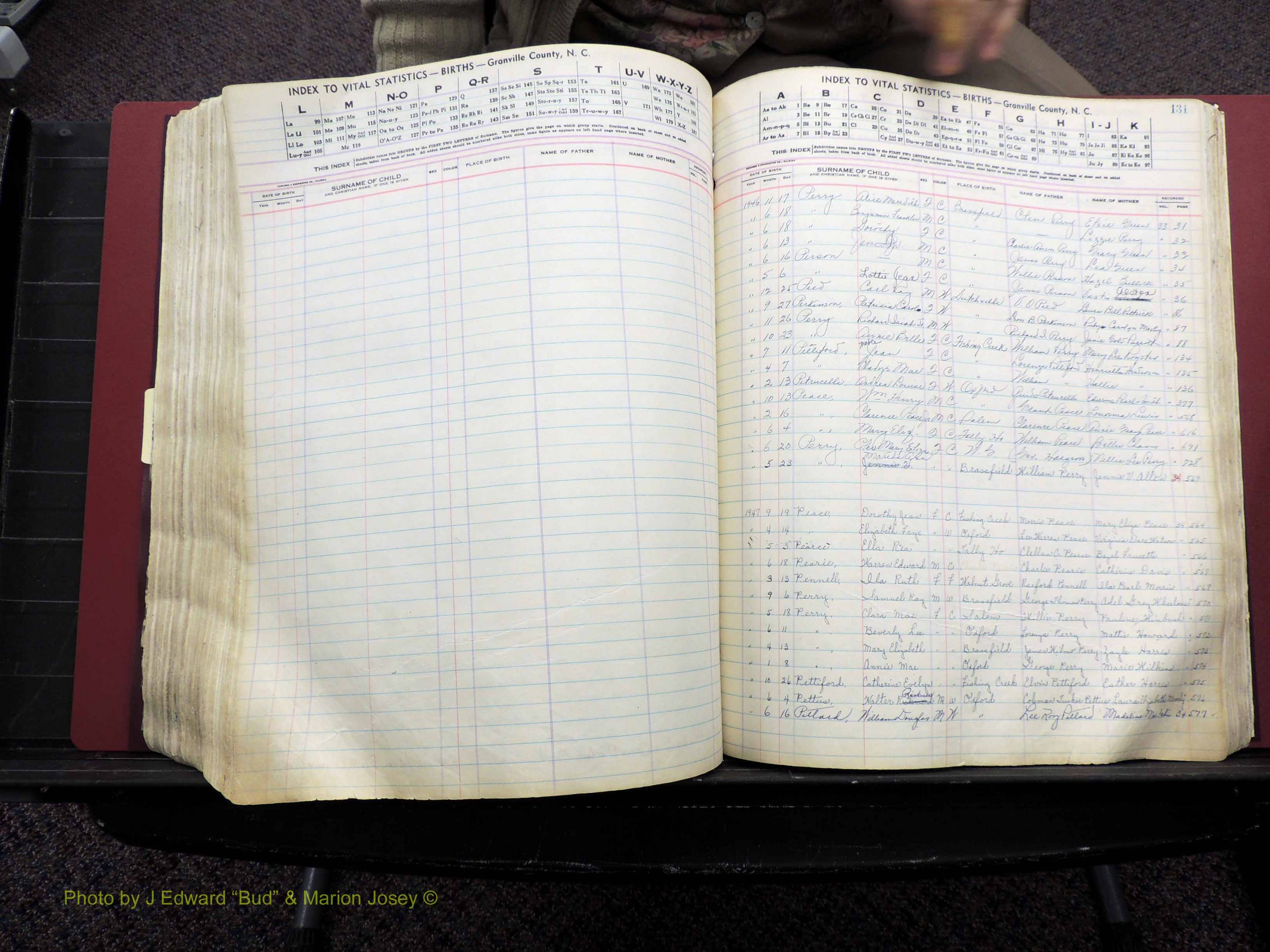 Granville Co, NC, Births, A-Z, 1941-1967 (409).JPG