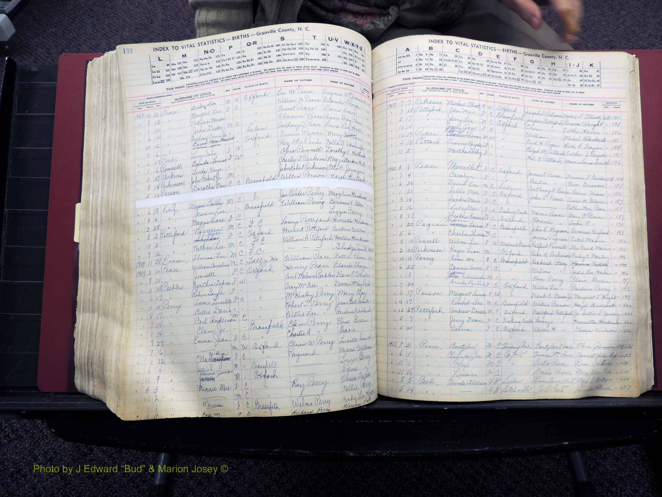 Granville Co, NC, Births, A-Z, 1941-1967 (410).JPG