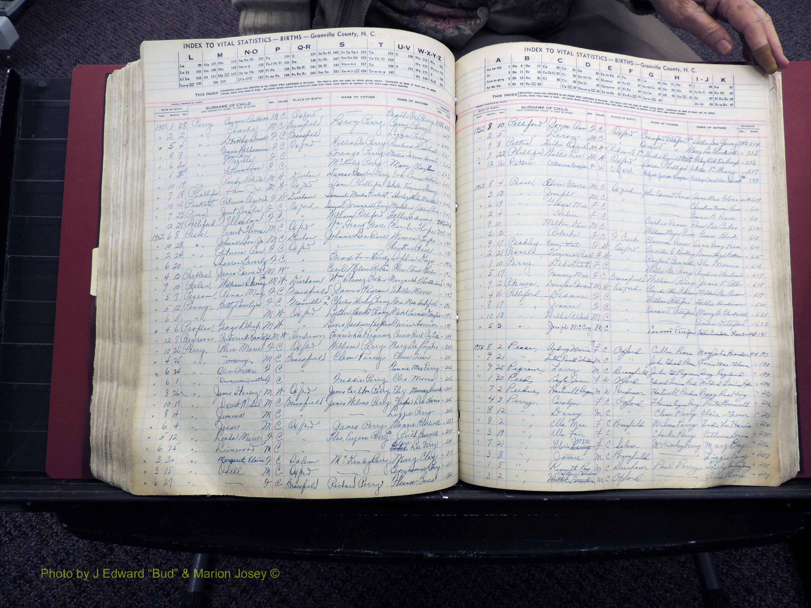 Granville Co, NC, Births, A-Z, 1941-1967 (411).JPG