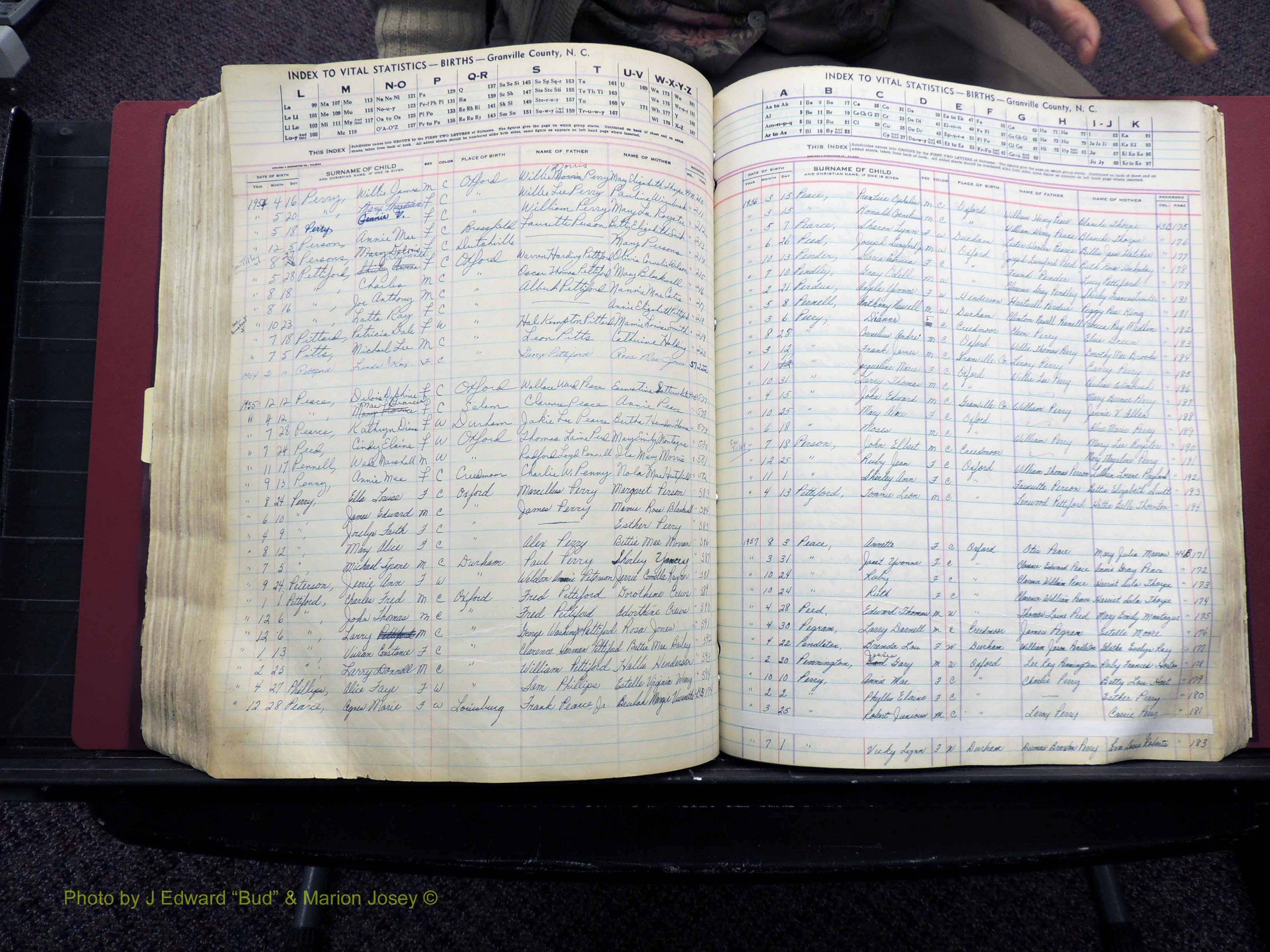 Granville Co, NC, Births, A-Z, 1941-1967 (412).JPG