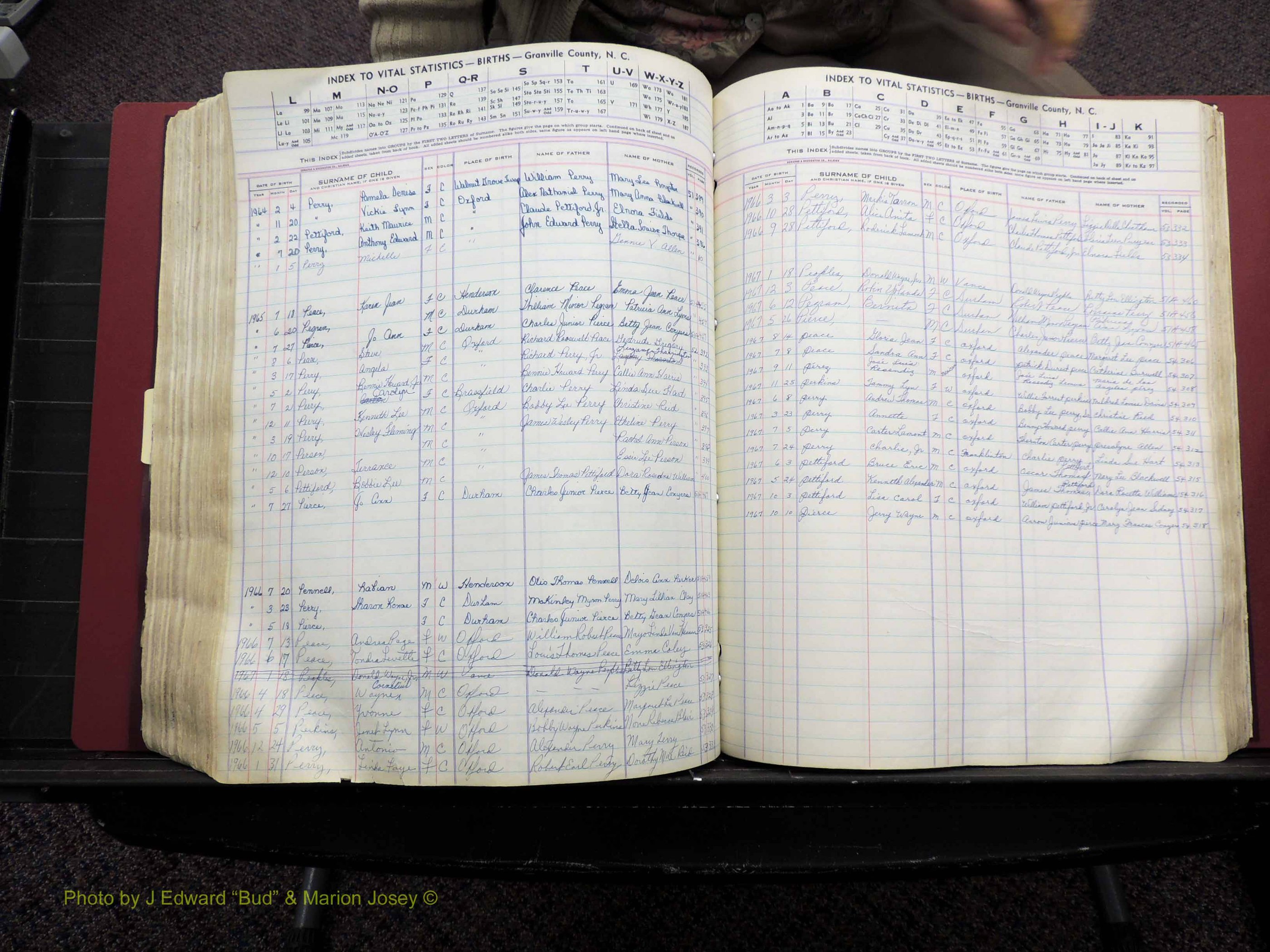 Granville Co, NC, Births, A-Z, 1941-1967 (415).JPG