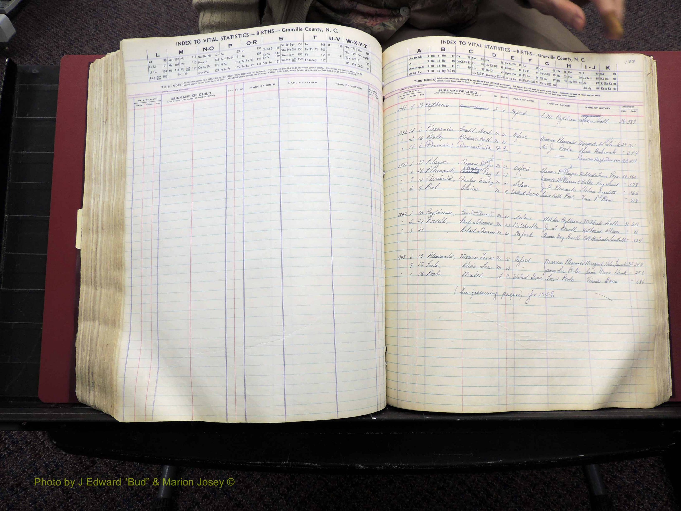 Granville Co, NC, Births, A-Z, 1941-1967 (416).JPG