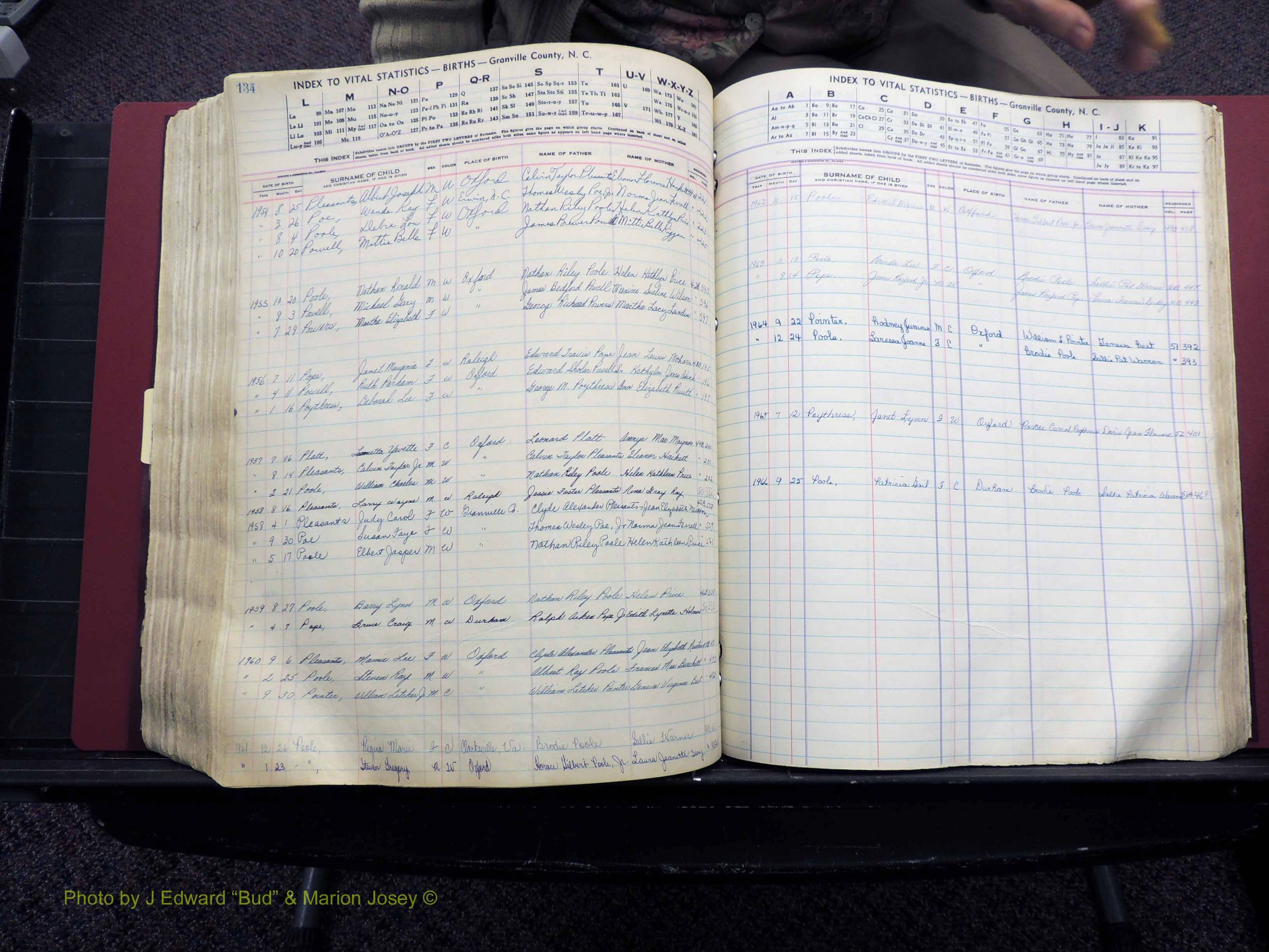 Granville Co, NC, Births, A-Z, 1941-1967 (418).JPG