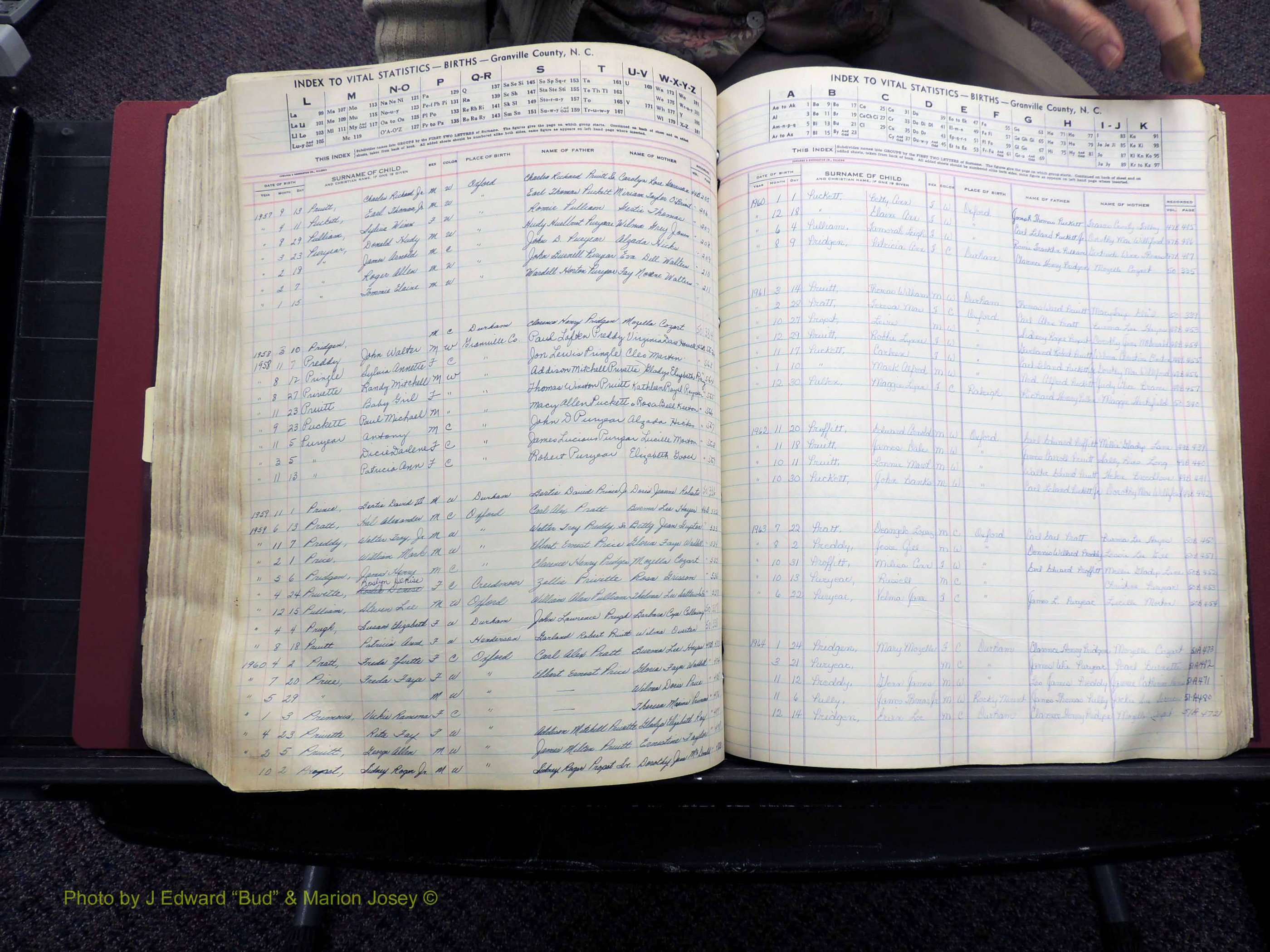 Granville Co, NC, Births, A-Z, 1941-1967 (422).JPG