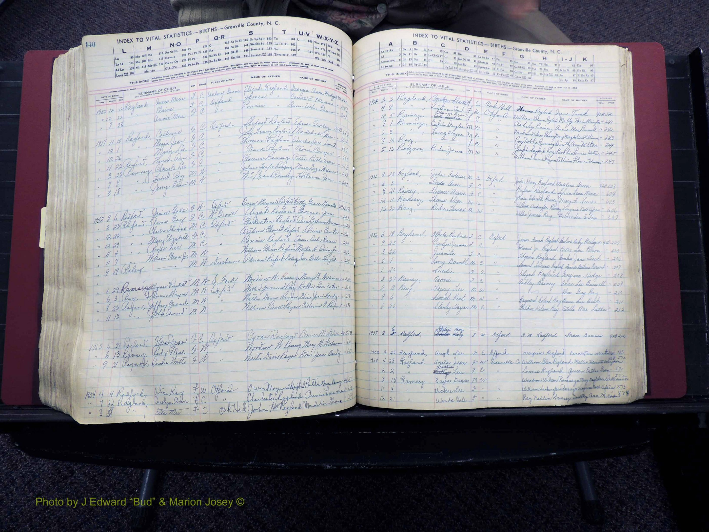 Granville Co, NC, Births, A-Z, 1941-1967 (426).JPG