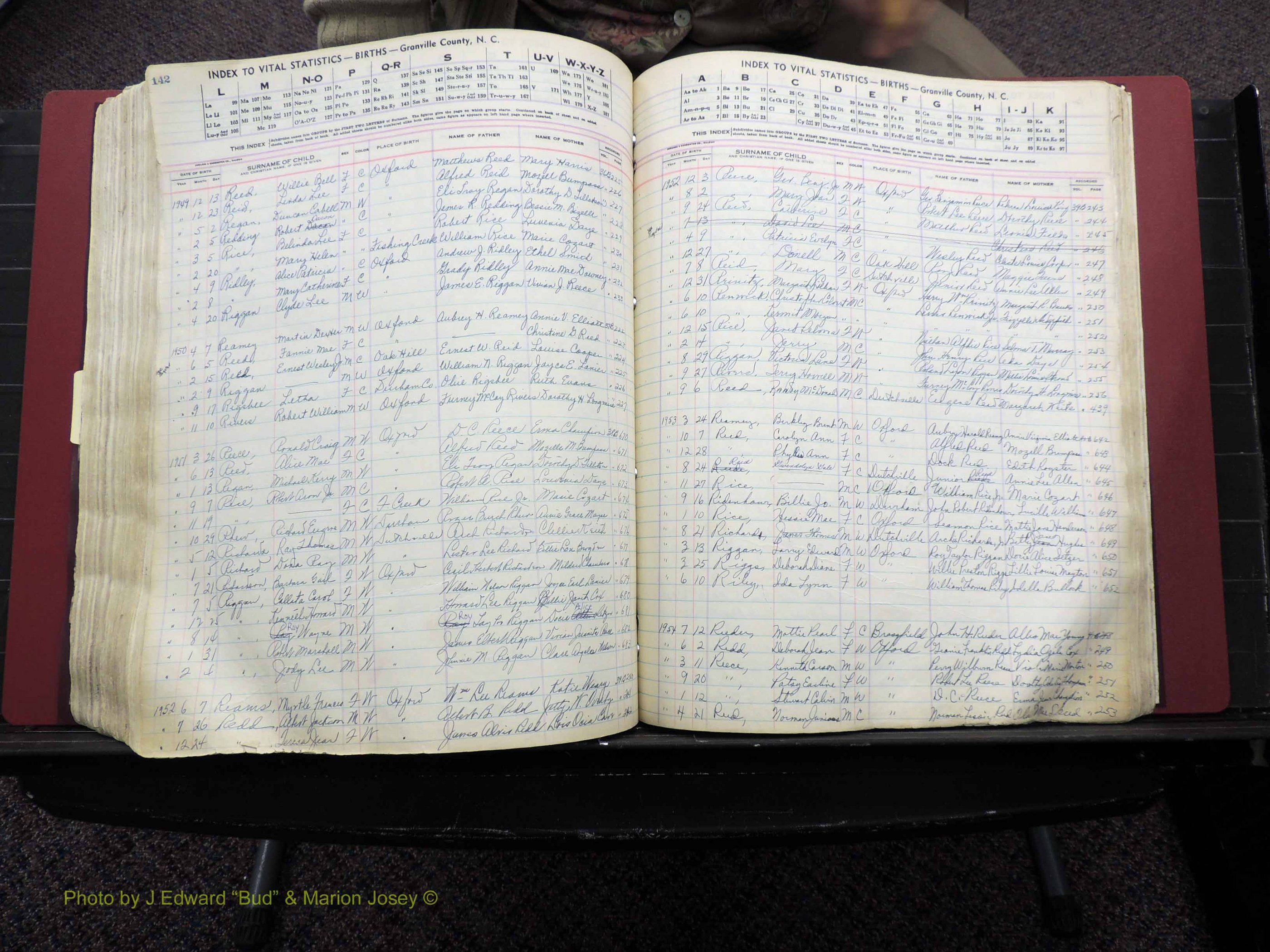 Granville Co, NC, Births, A-Z, 1941-1967 (430).JPG