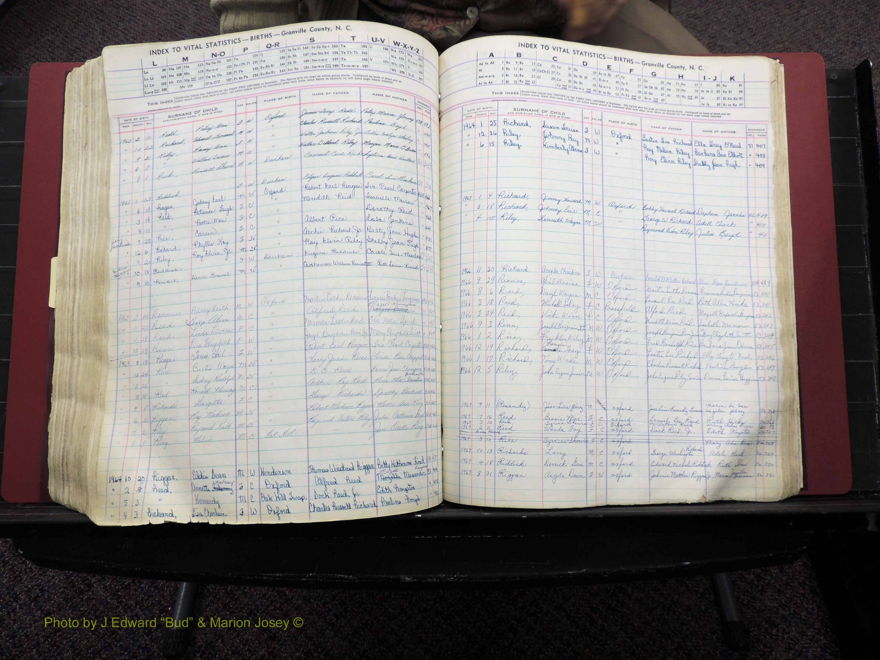 Granville Co, NC, Births, A-Z, 1941-1967 (432).JPG