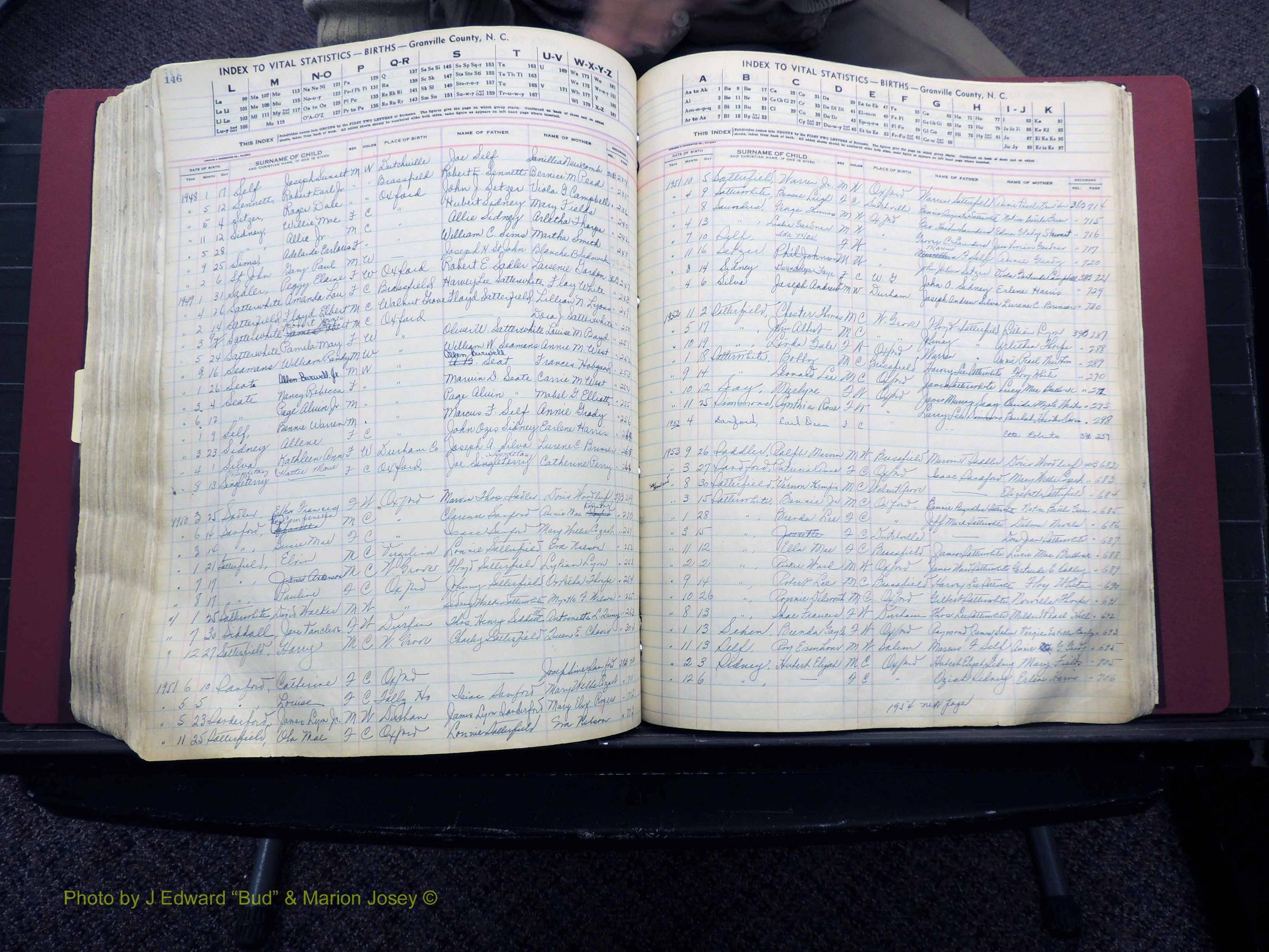 Granville Co, NC, Births, A-Z, 1941-1967 (445).JPG