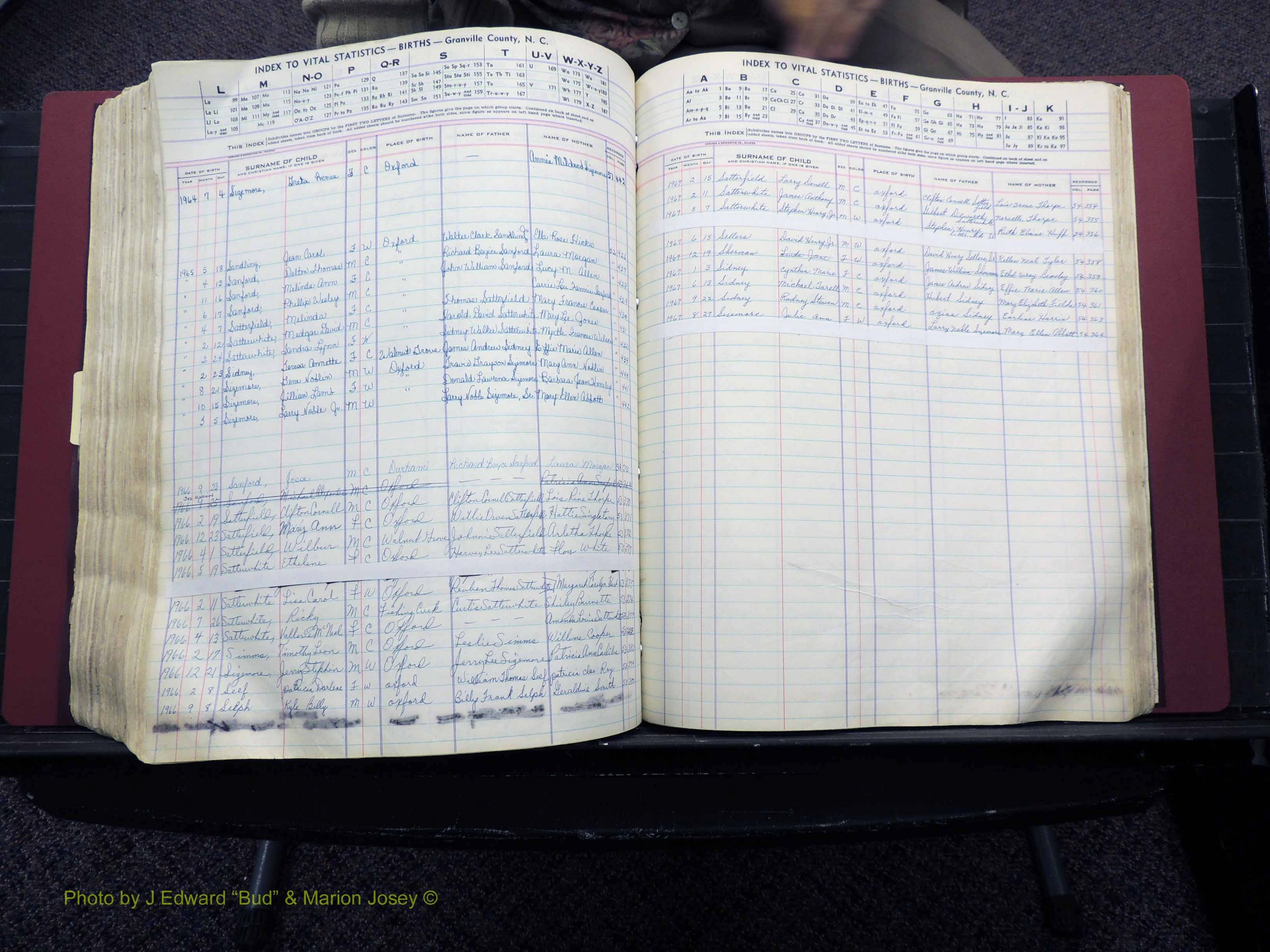 Granville Co, NC, Births, A-Z, 1941-1967 (448).JPG