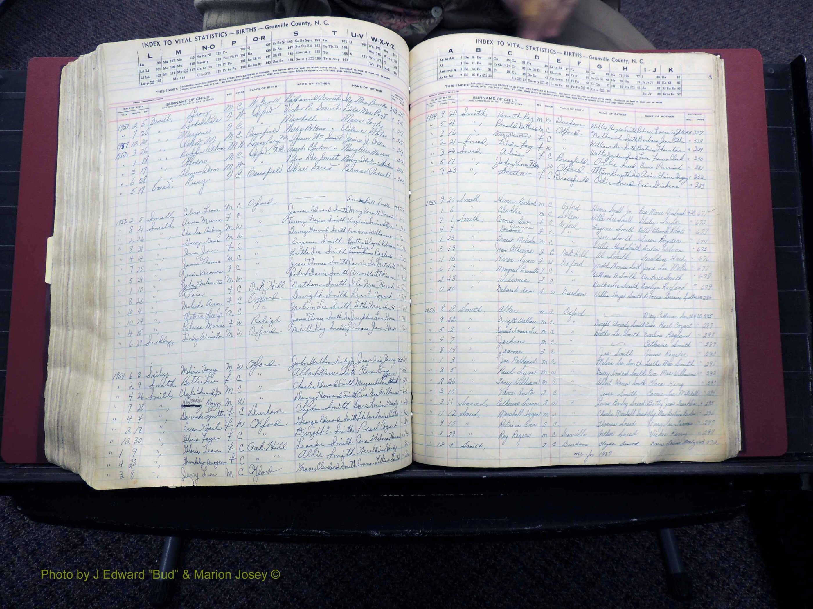 Granville Co, NC, Births, A-Z, 1941-1967 (459).JPG