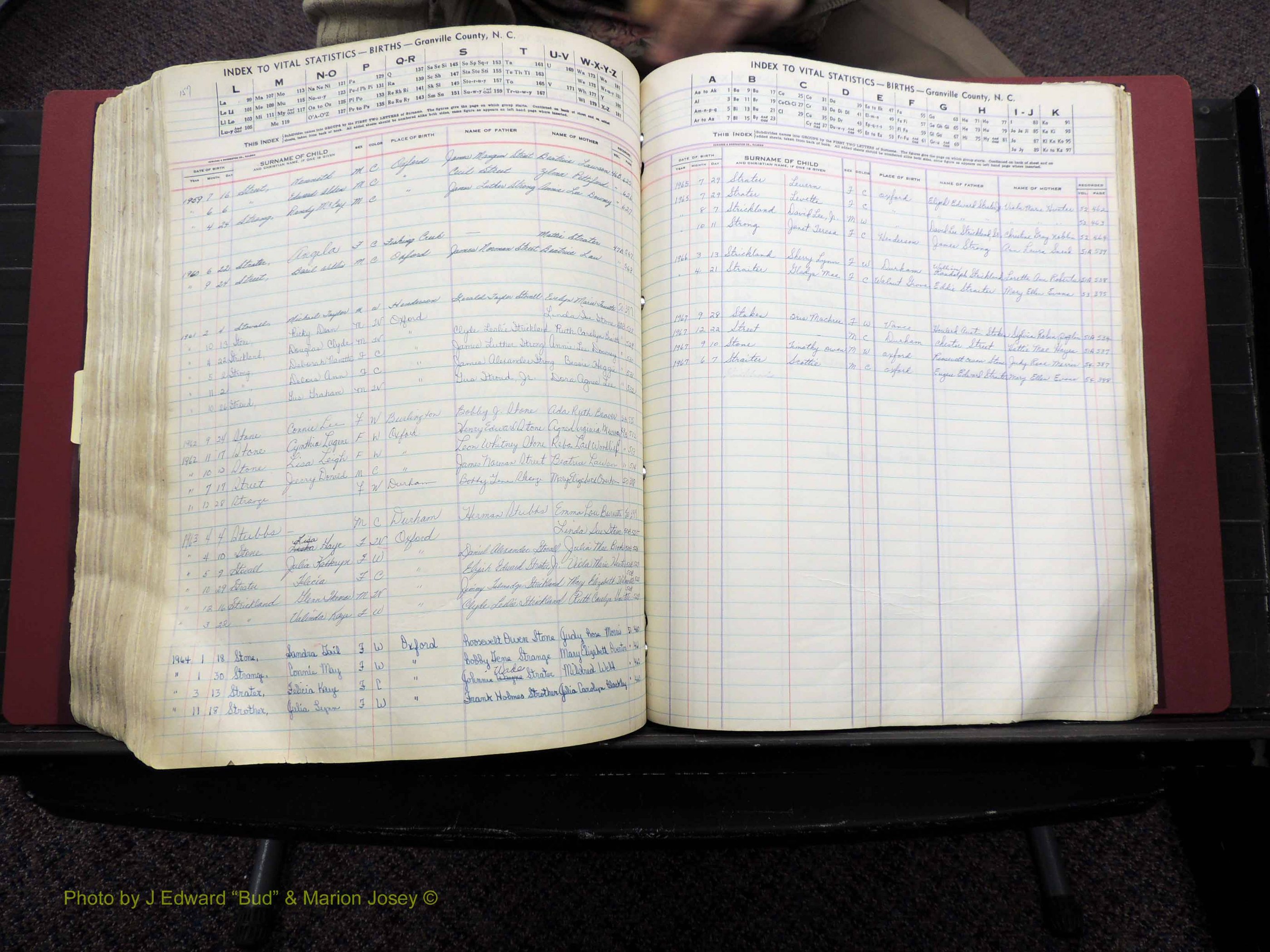 Granville Co, NC, Births, A-Z, 1941-1967 (471).JPG