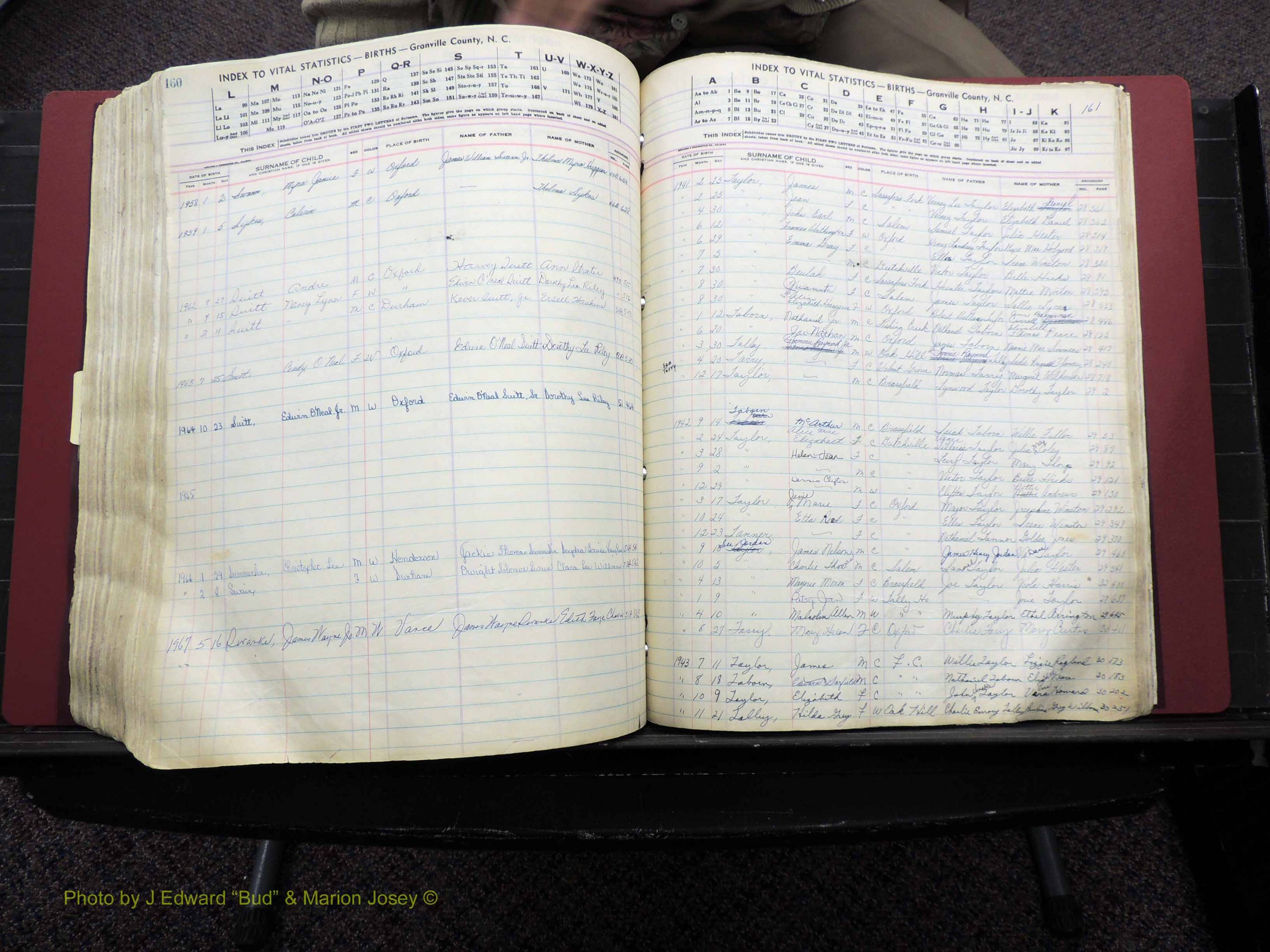 Granville Co, NC, Births, A-Z, 1941-1967 (474).JPG