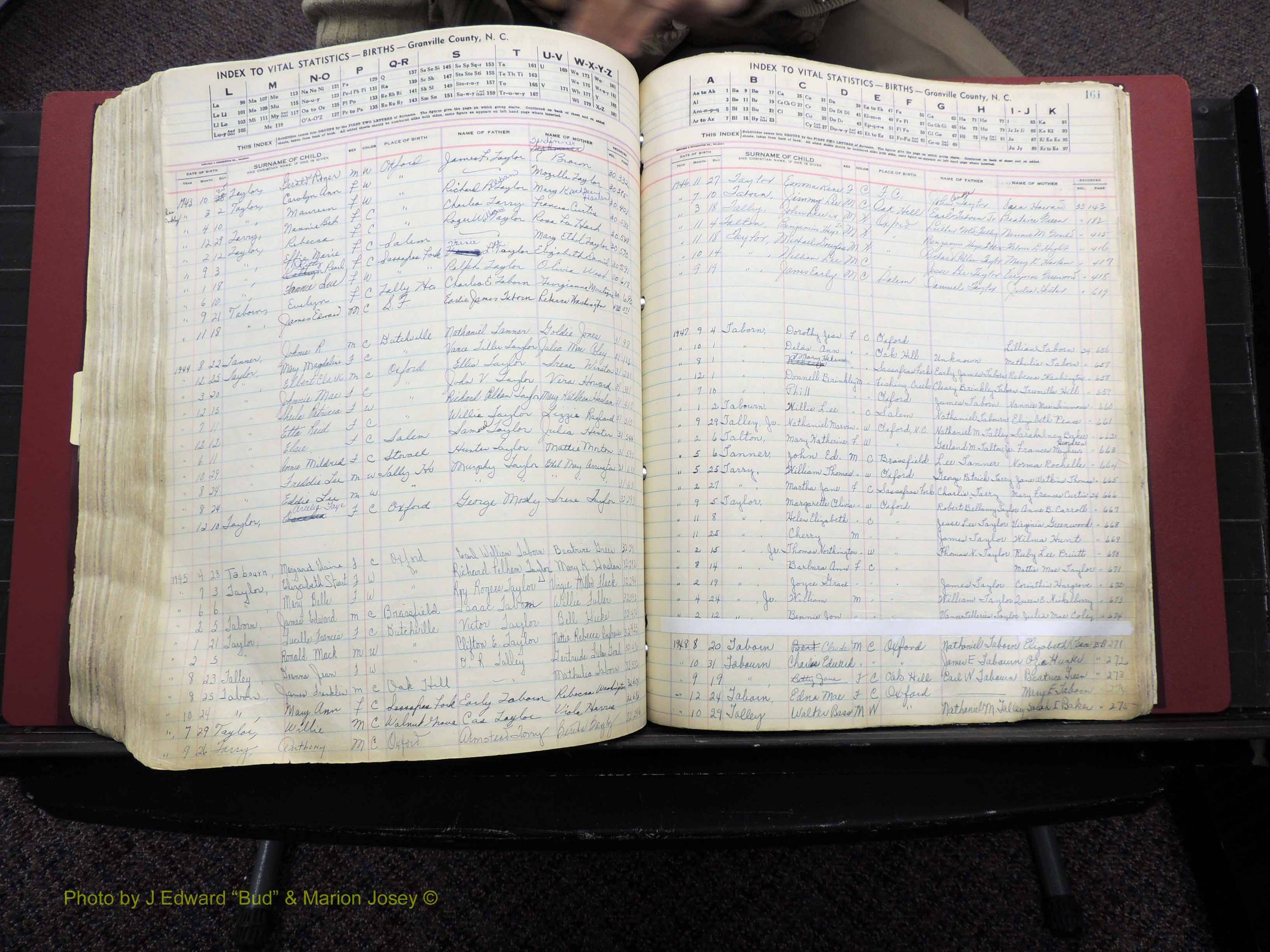 Granville Co, NC, Births, A-Z, 1941-1967 (475).JPG