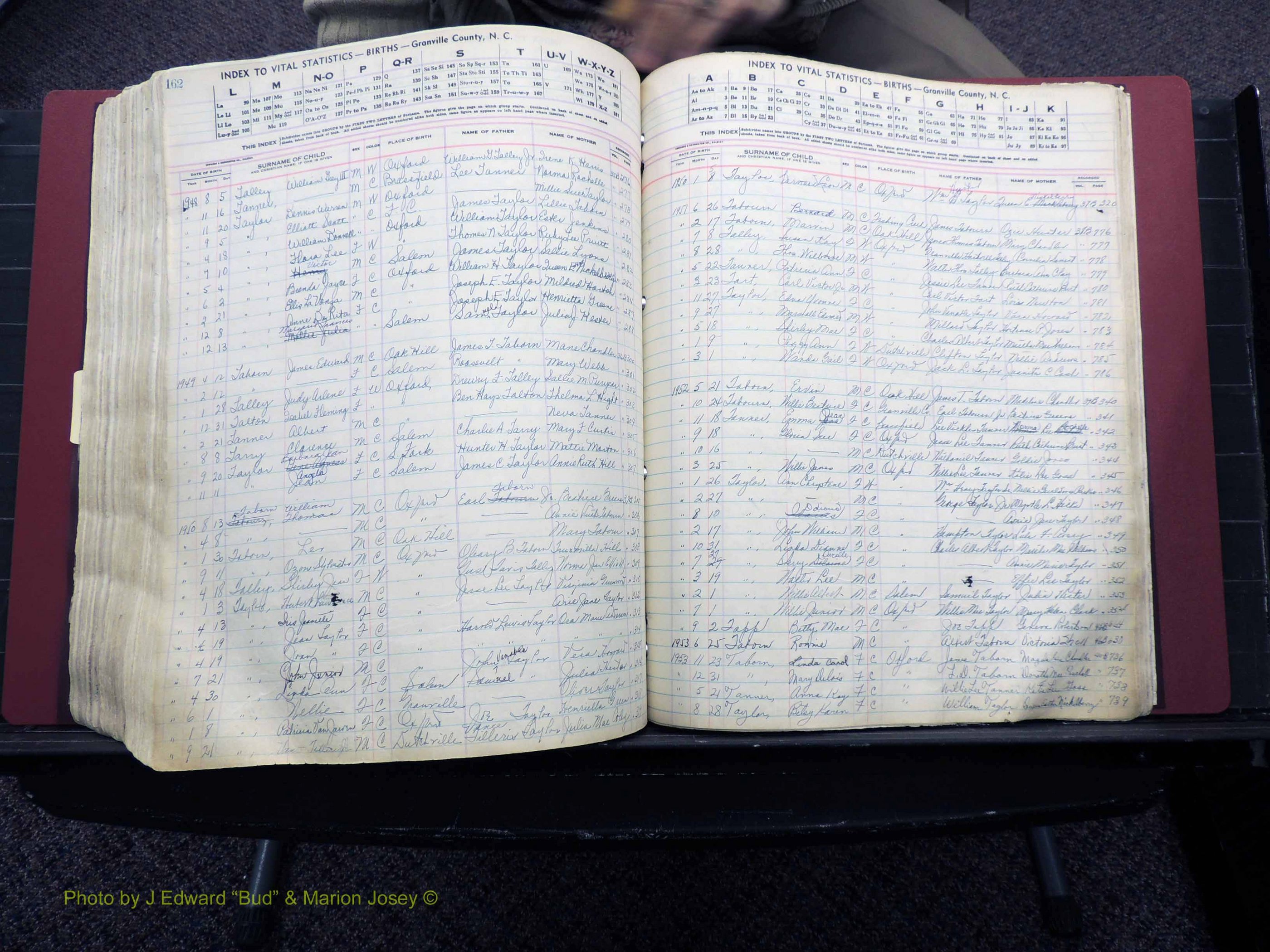 Granville Co, NC, Births, A-Z, 1941-1967 (476).JPG