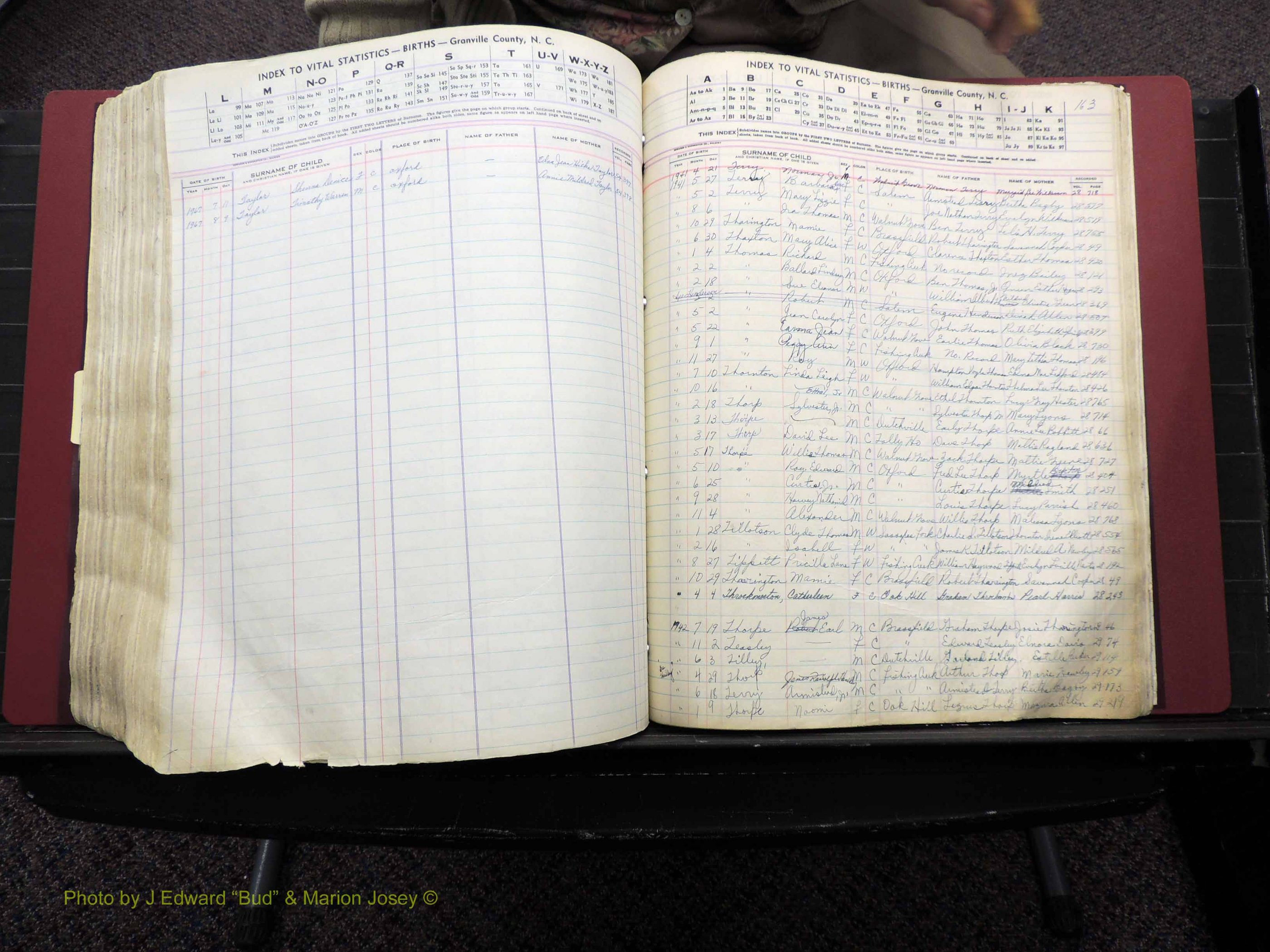 Granville Co, NC, Births, A-Z, 1941-1967 (480).JPG