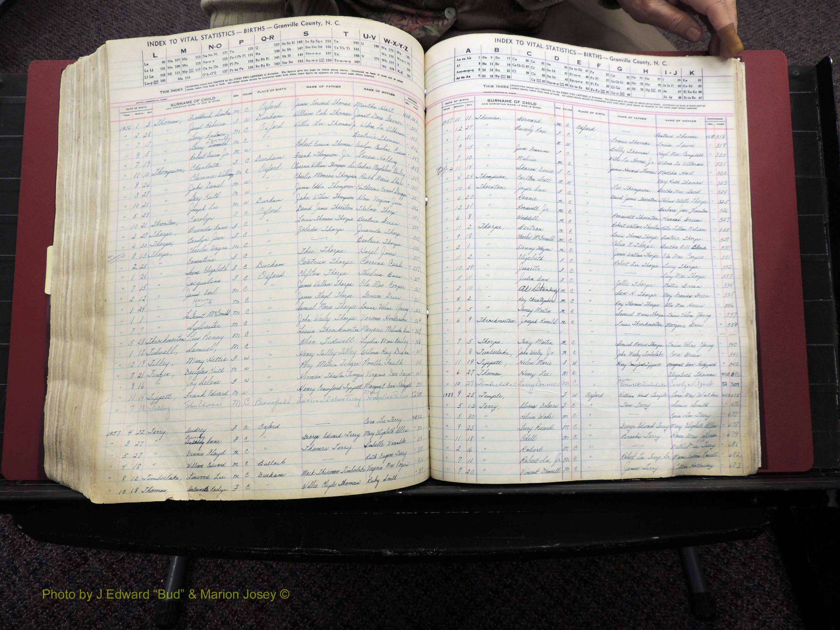 Granville Co, NC, Births, A-Z, 1941-1967 (489).JPG