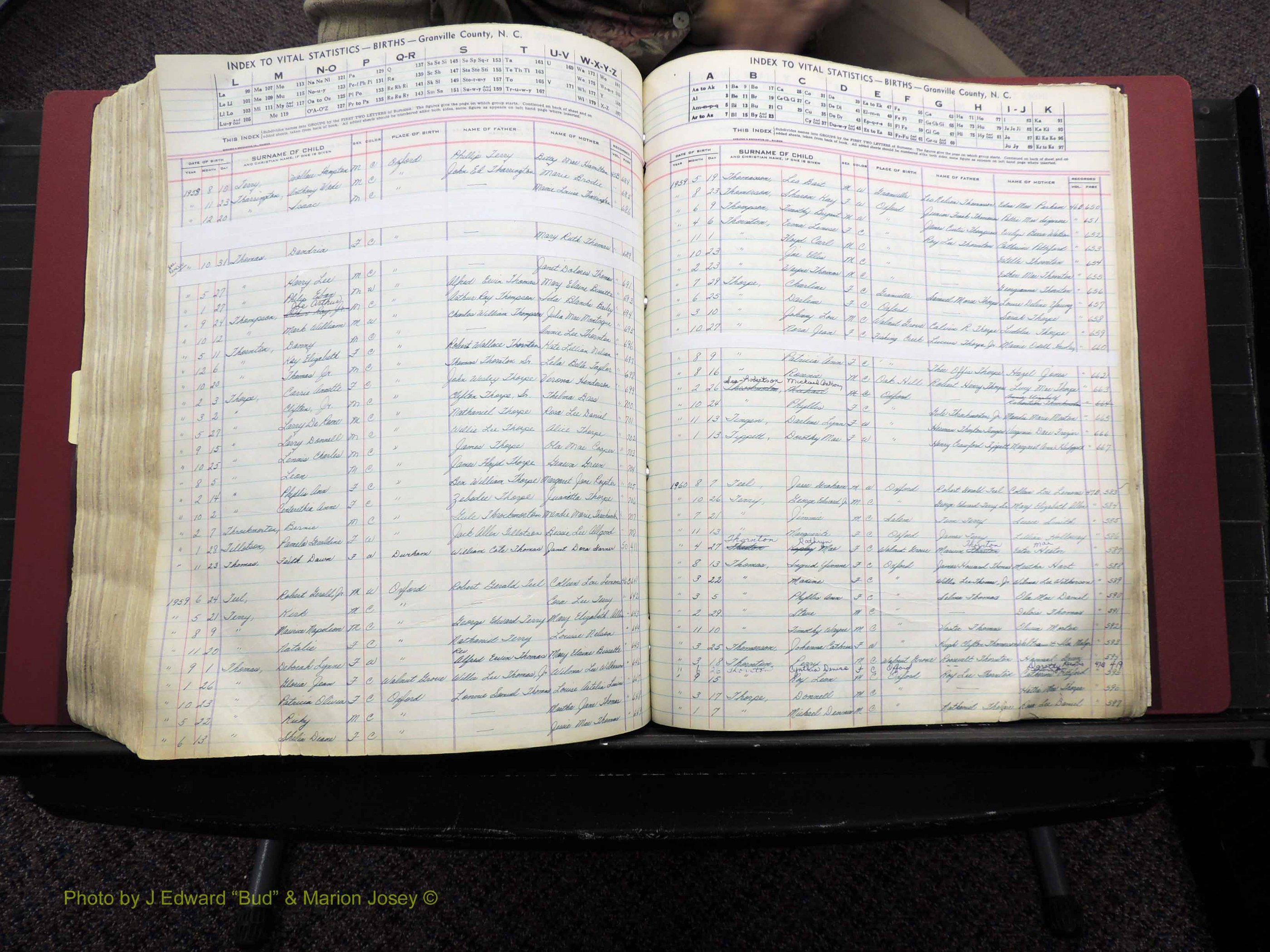 Granville Co, NC, Births, A-Z, 1941-1967 (490).JPG