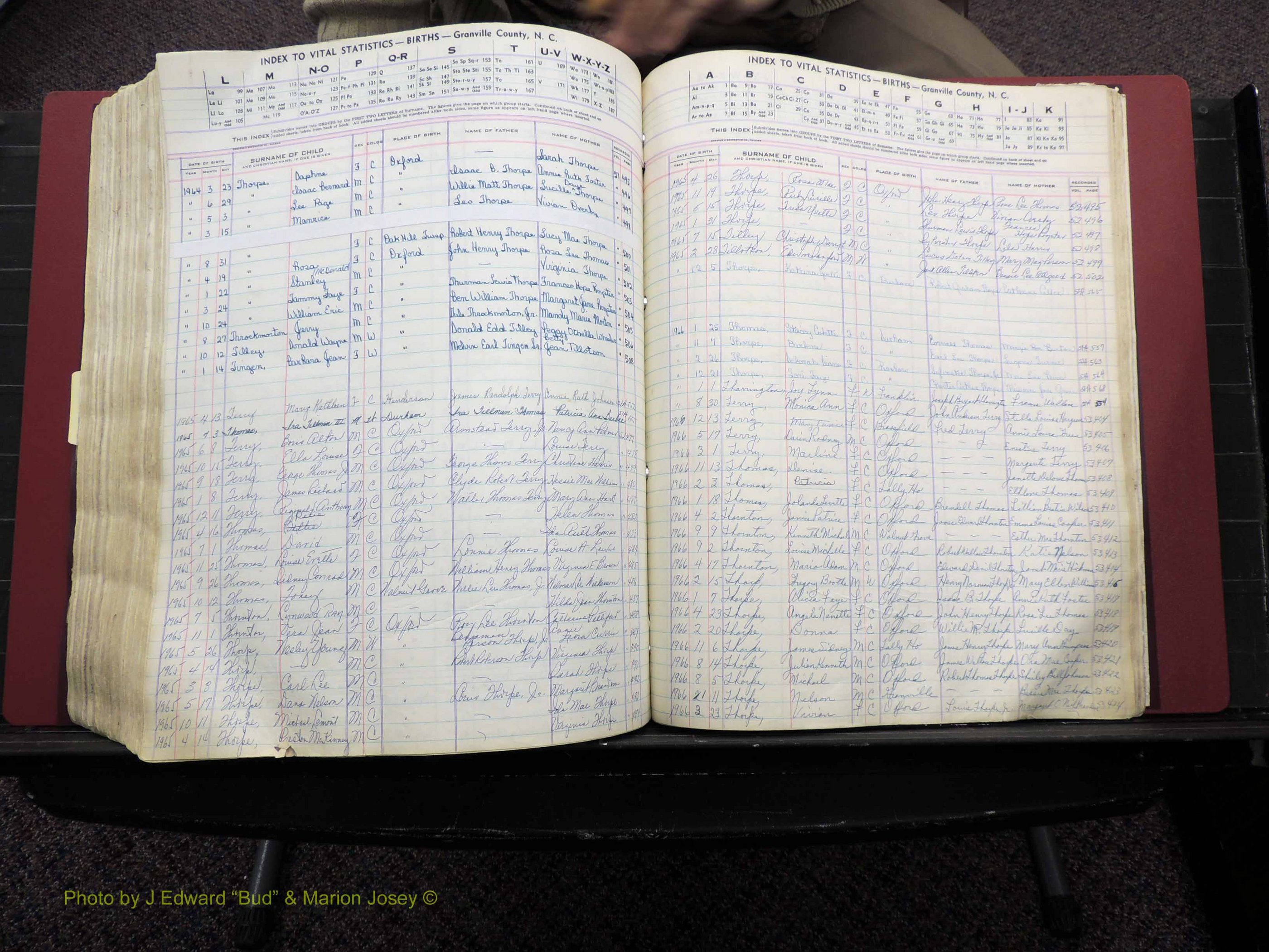 Granville Co, NC, Births, A-Z, 1941-1967 (493).JPG